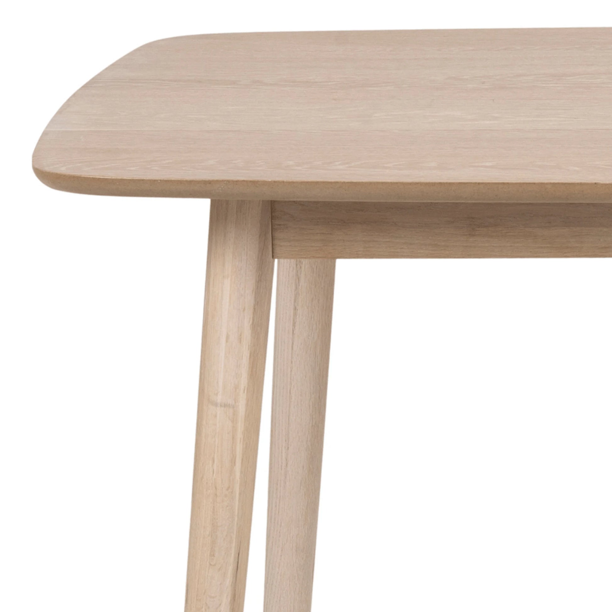 Hjem Design Yuno 4-Seater Dining Table, Natural Wood