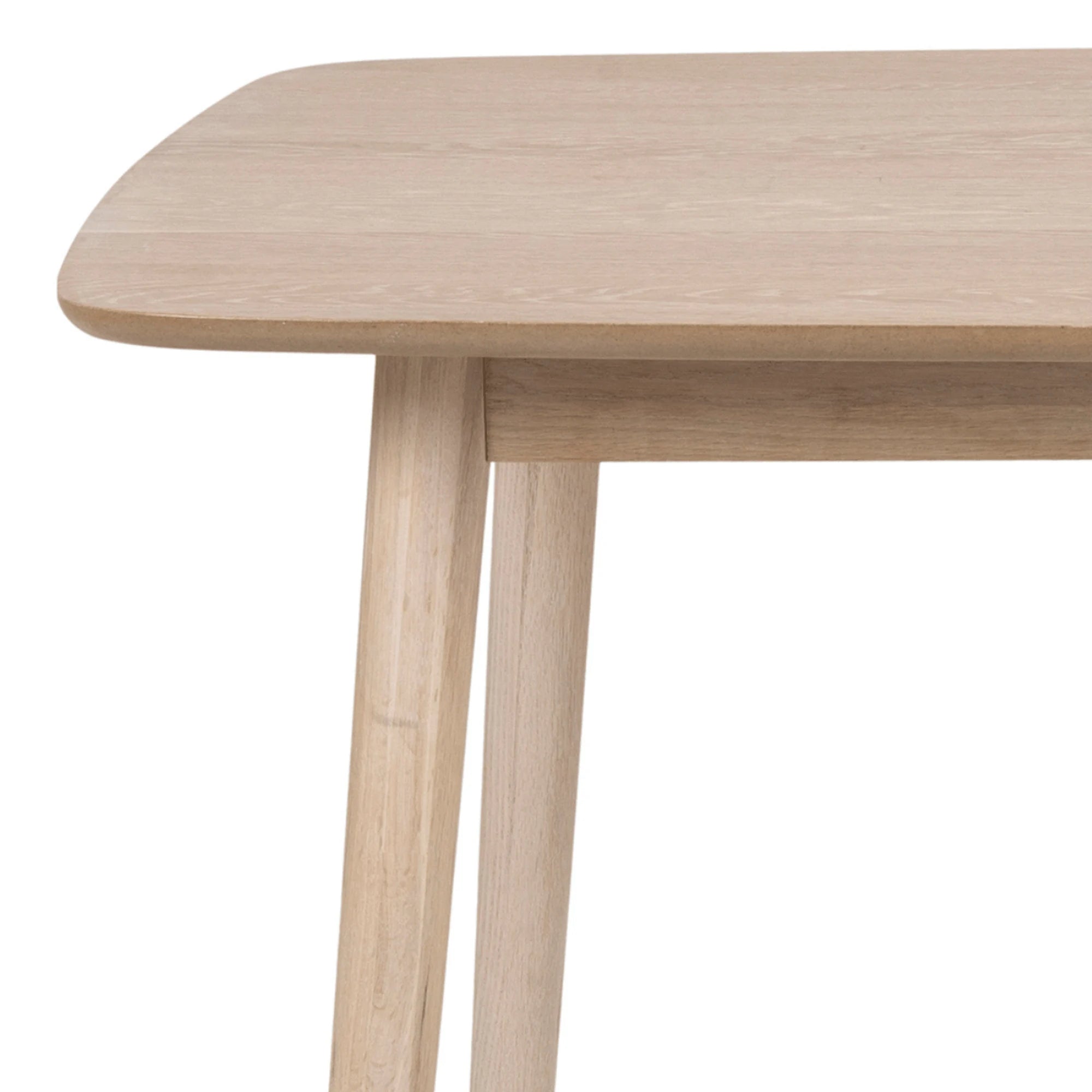 Hjem Design Yuno 4-Seater Dining Table, Natural Wood