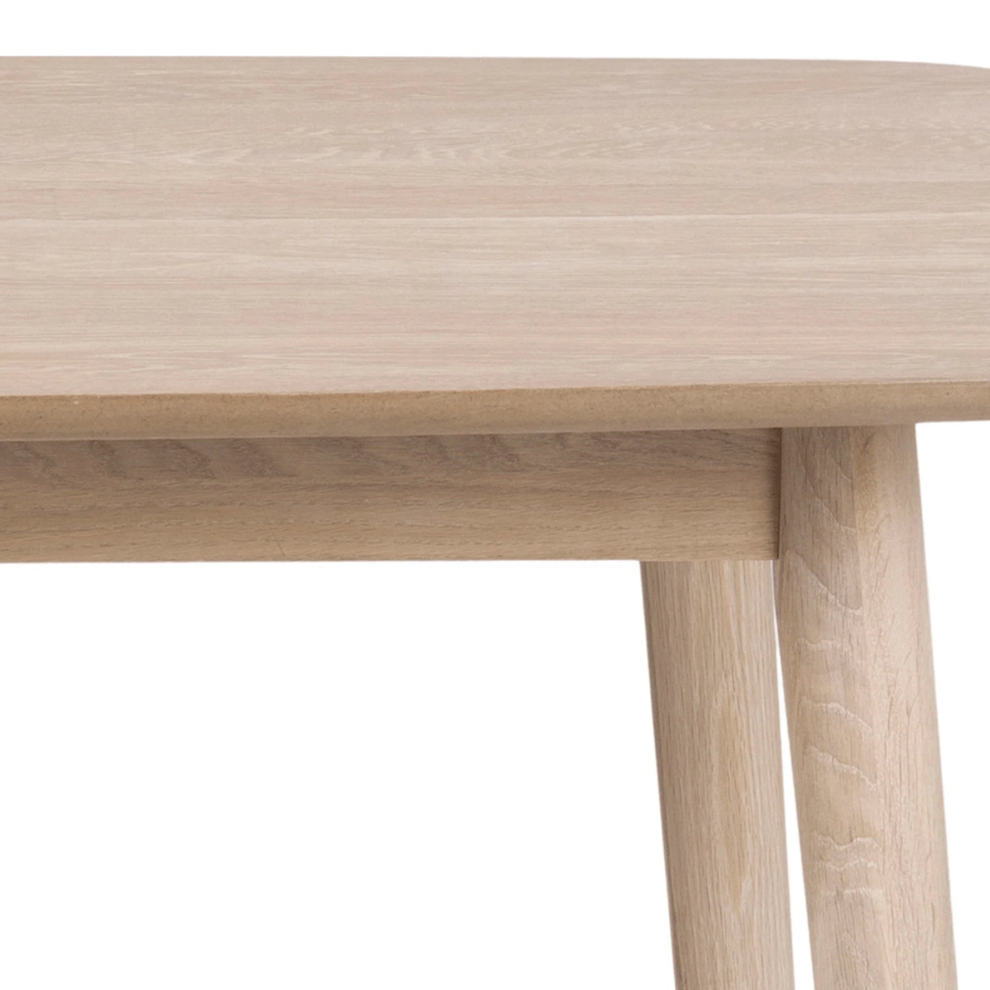 Hjem Design Yuno 4-Seater Dining Table, Natural Wood