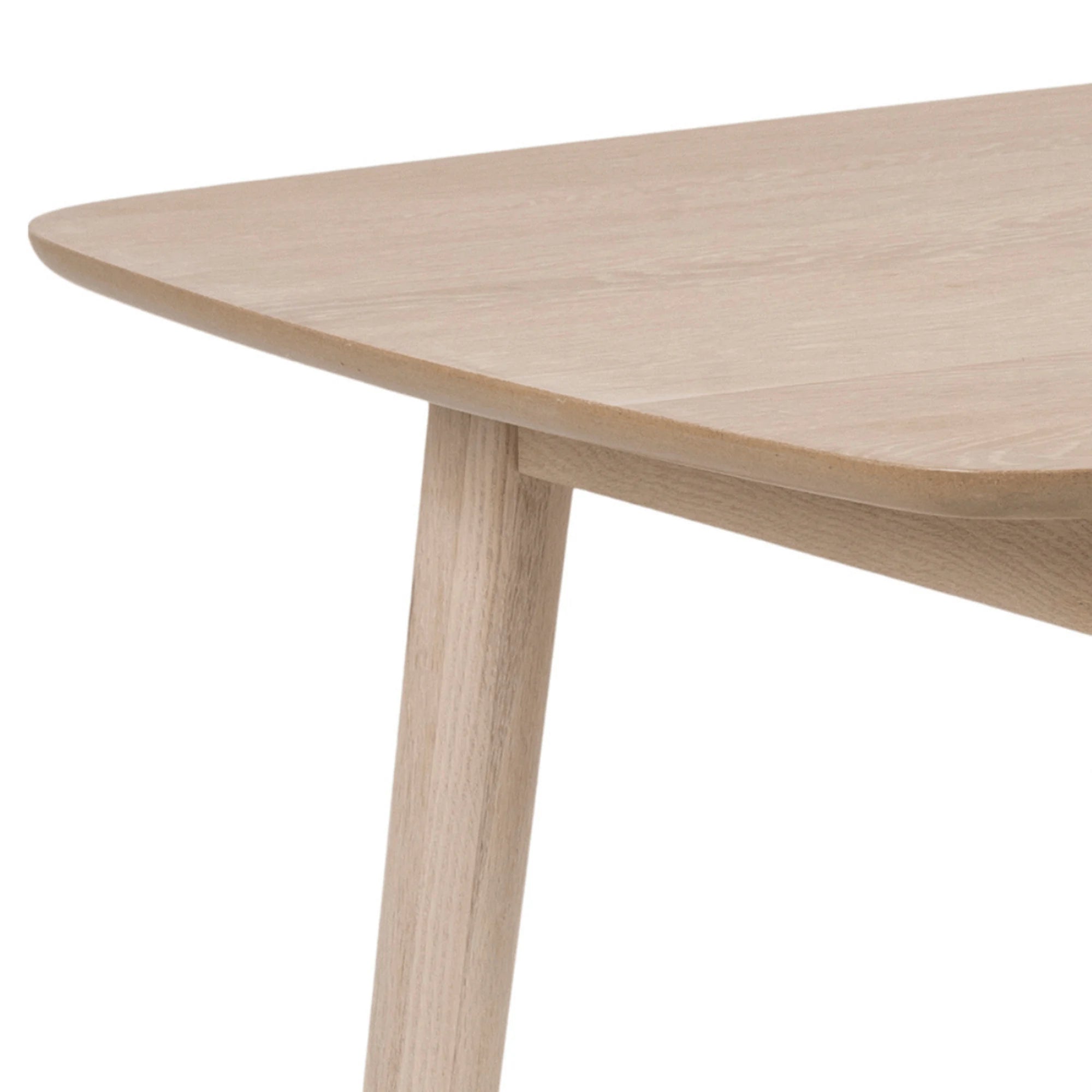 Hjem Design Yuno 4-Seater Dining Table, Natural Wood