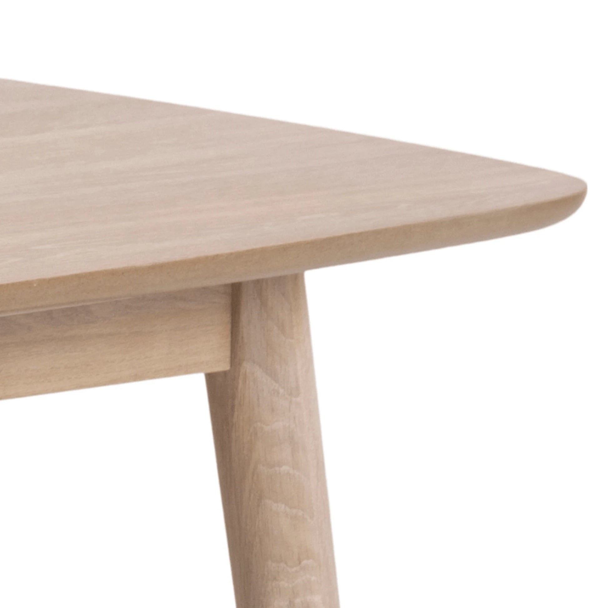 Hjem Design Yuno 4-Seater Dining Table, Natural Wood