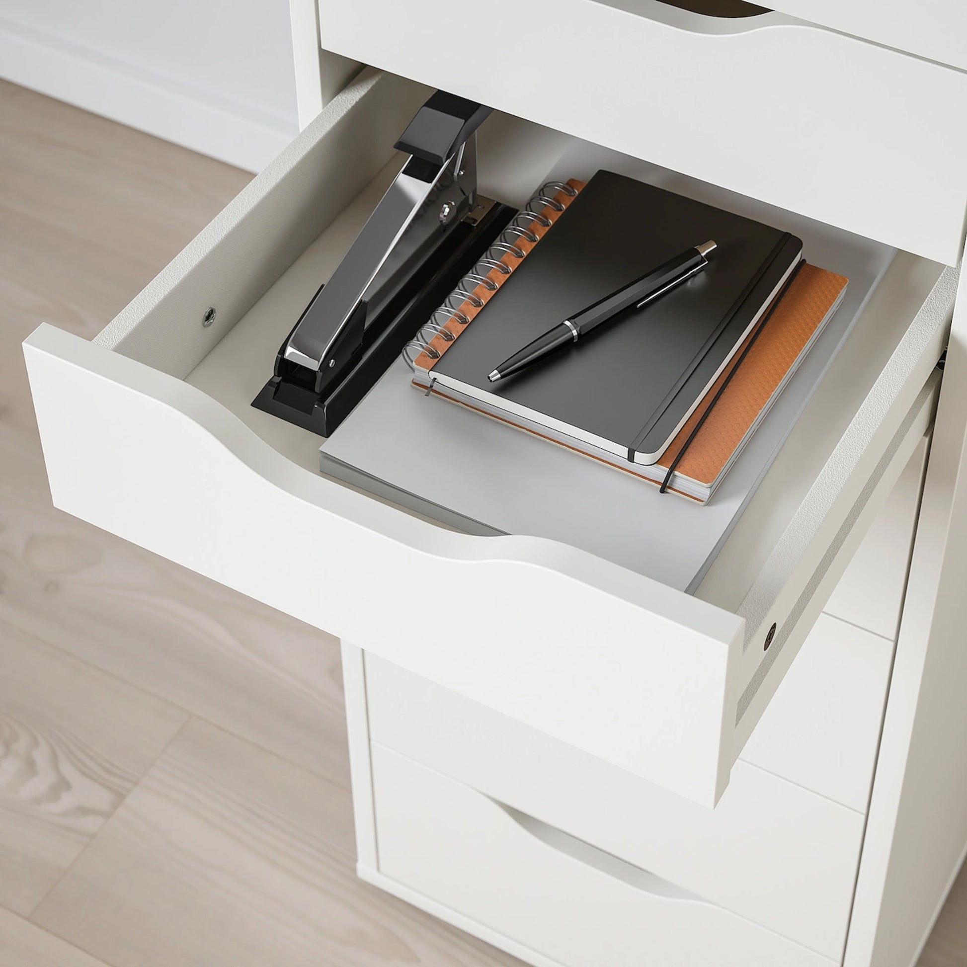IKEA ALEX Drawer unit with 9 drawers, White, 36x116cm