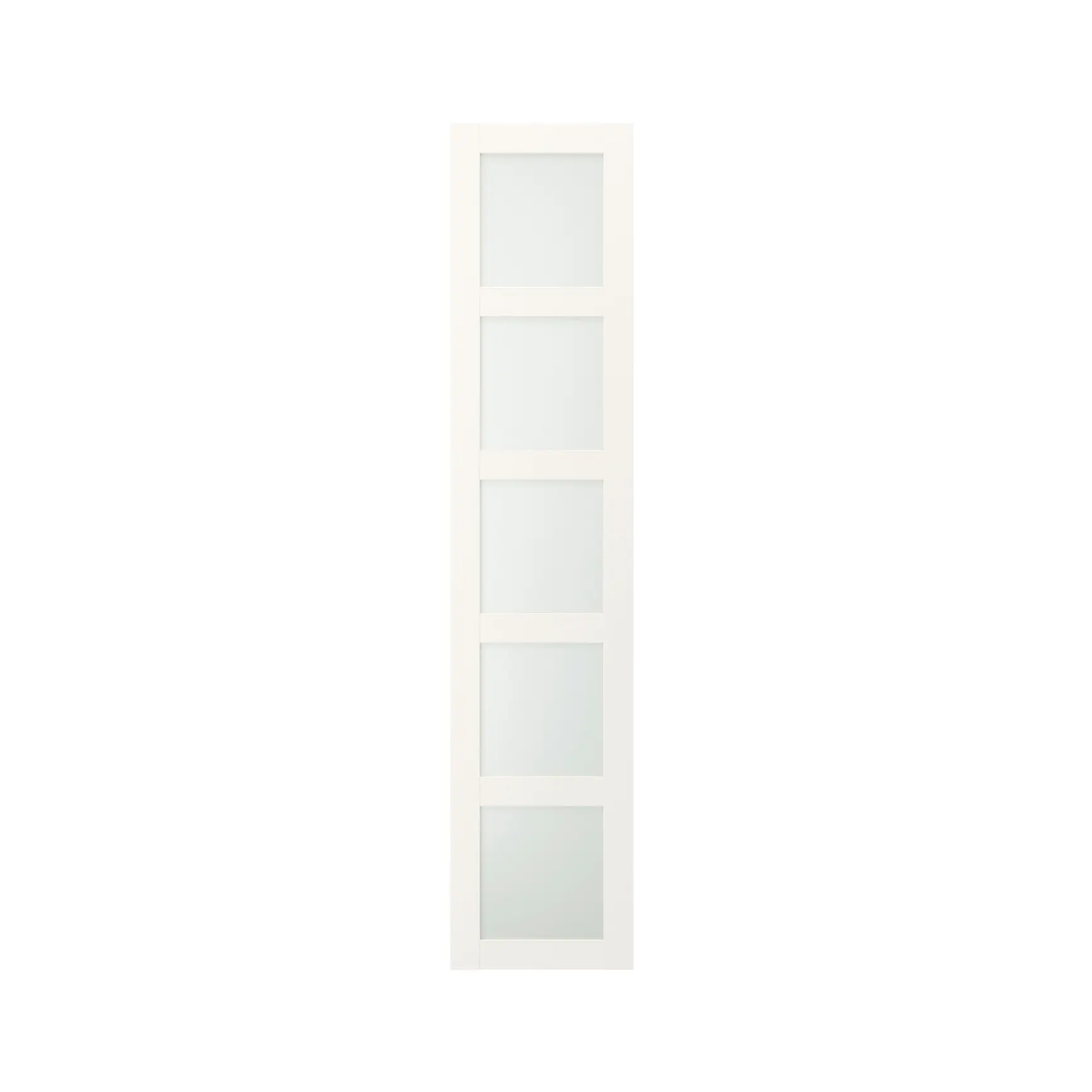 Wardrobe Door, Frosted Glass, White Size 50x229 cm (Ikea BERGSBO)