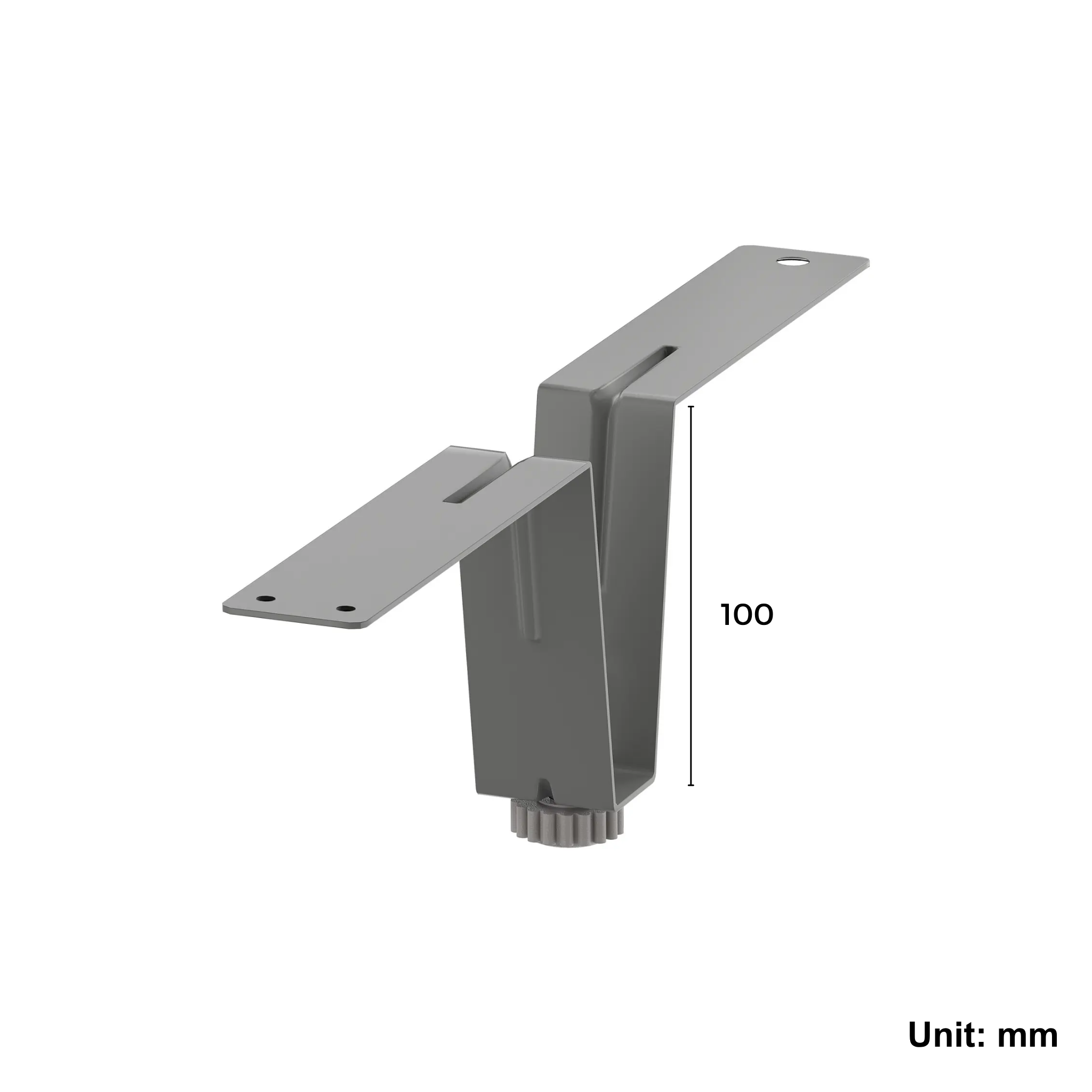 Supporting Leg 10cm Grey (Ikea BESTA)