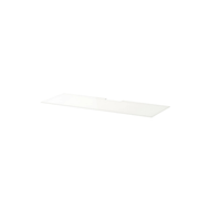 Top Panel For Tv 120x40cm Glass White (Ikea BESTA)