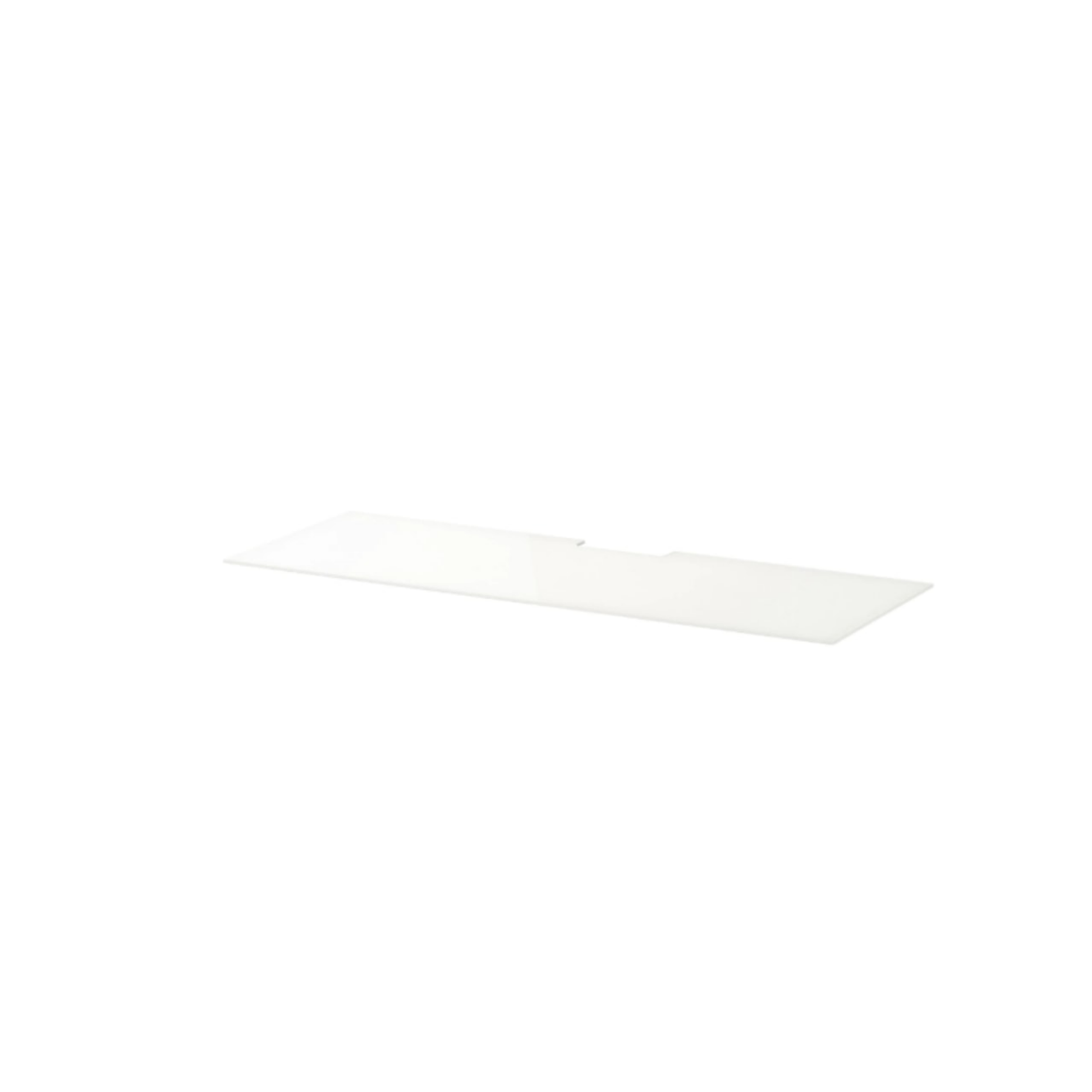 Top Panel For Tv 120x40cm Glass White (Ikea BESTA)