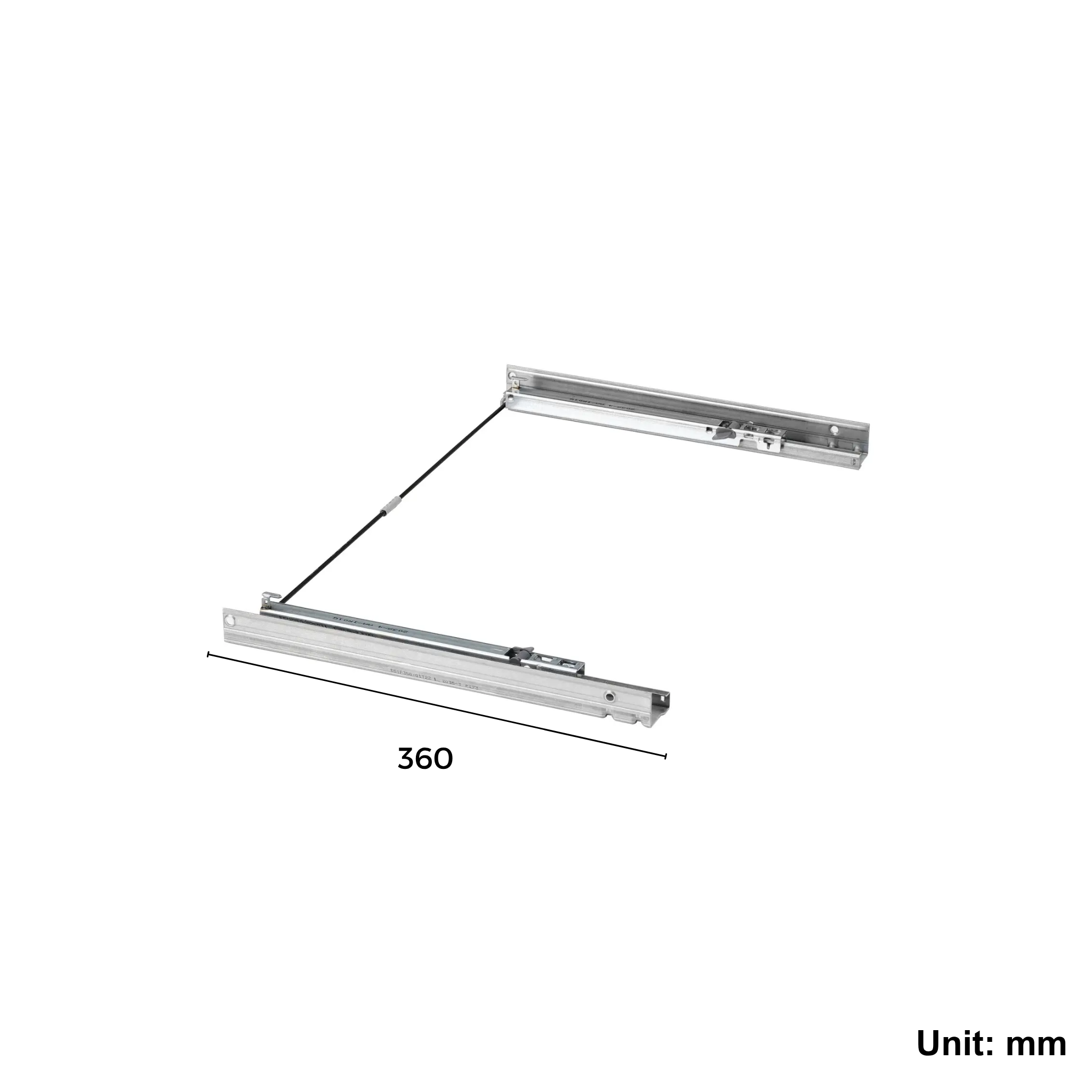 Ikea BESTA-Drawer Runner, Pushopen, 2 Pack