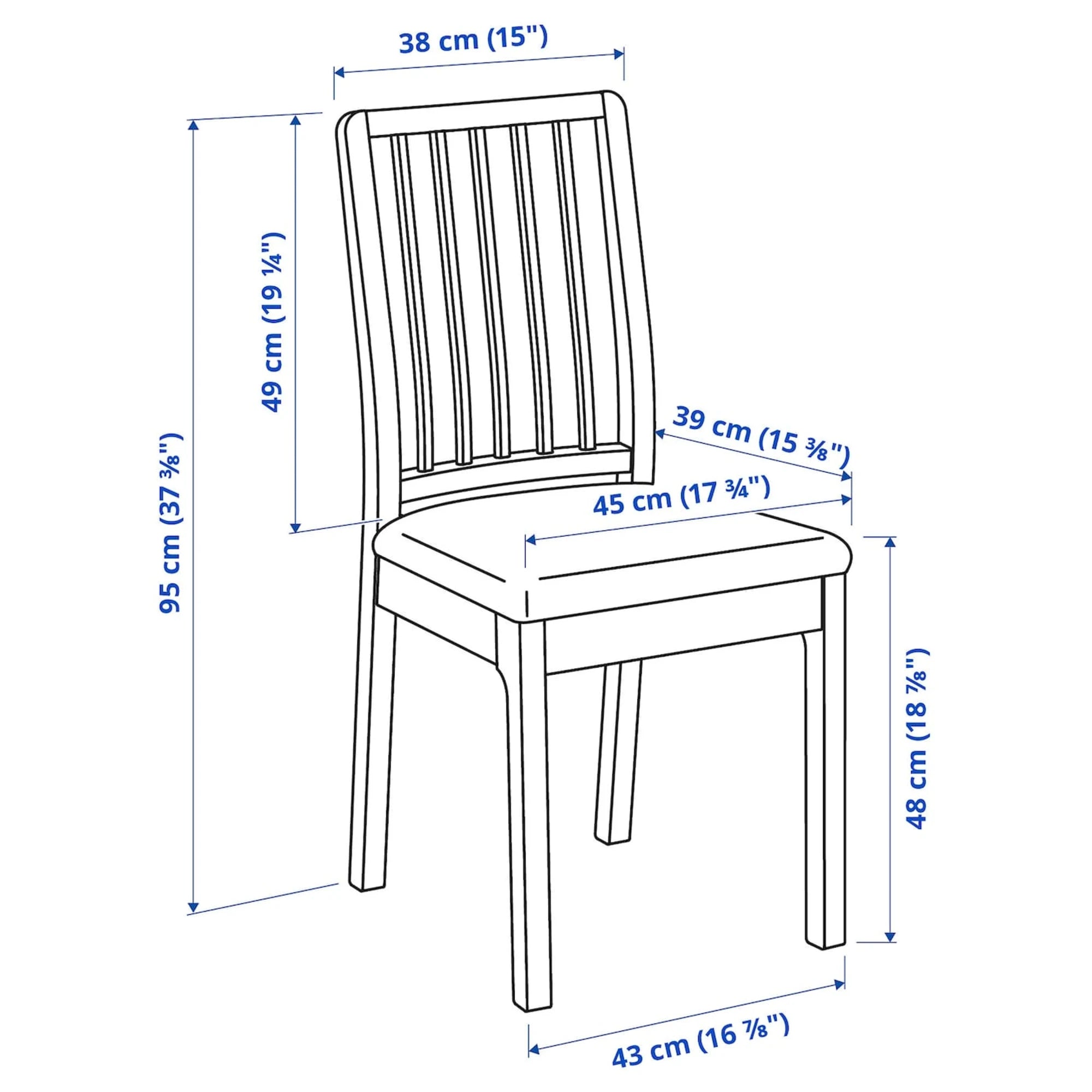 IKEA EKEDALEN Chair, White