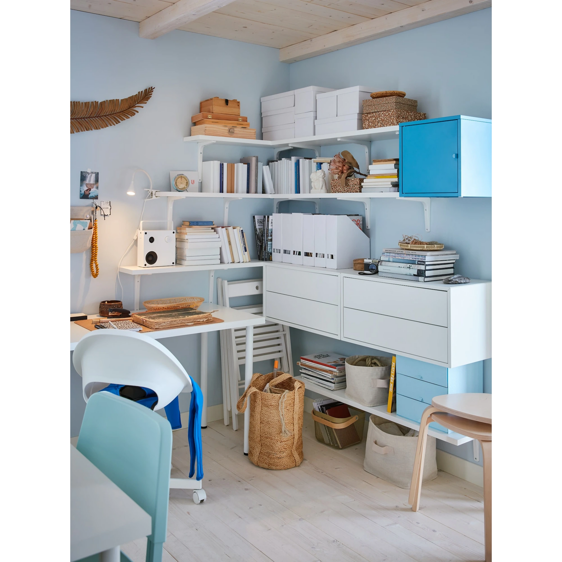 IKEA EKET Cabinet with 2 Drawers 70x35x35CM White