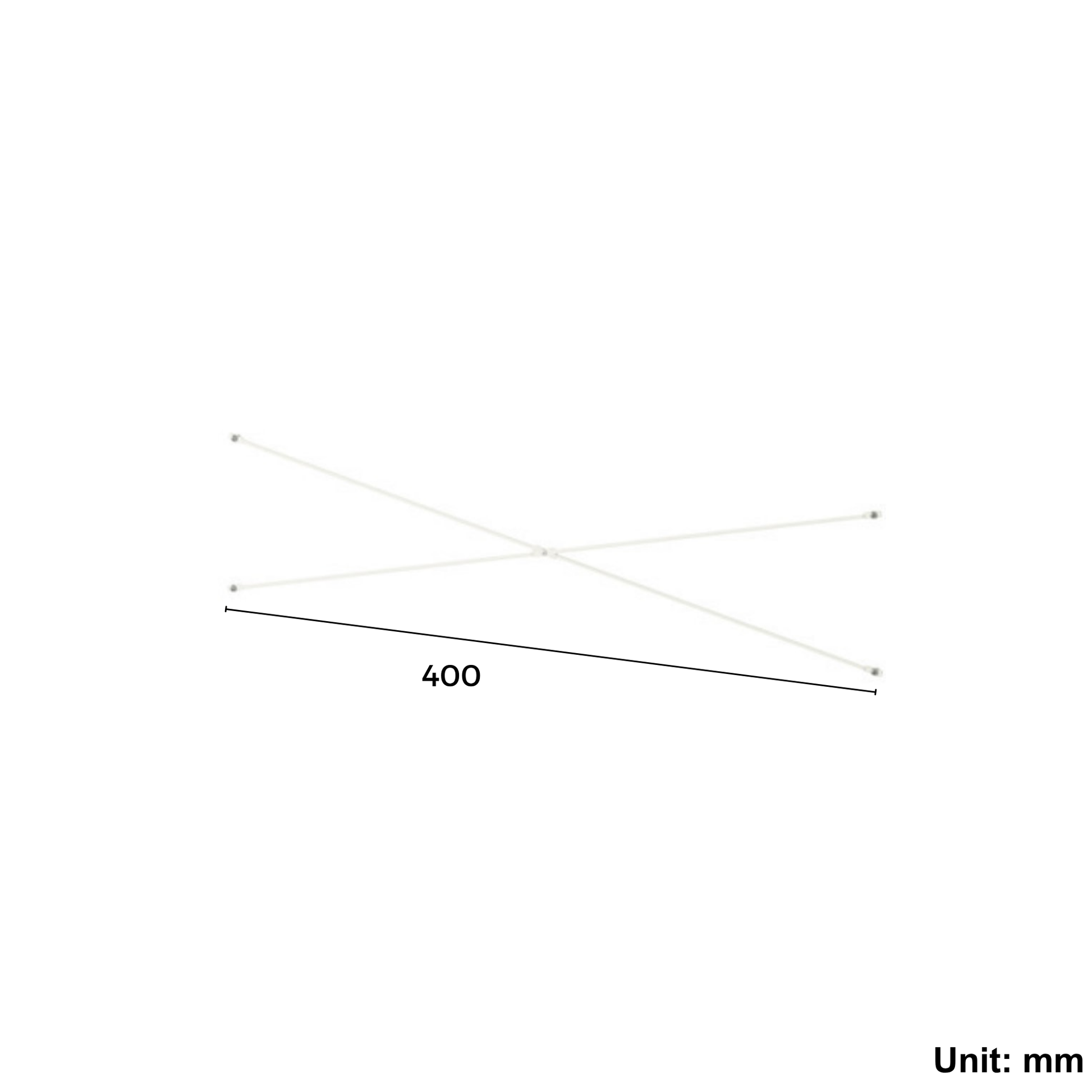 Wardrobe Cross-Brace 40cm White (Ikea ELVARLI)