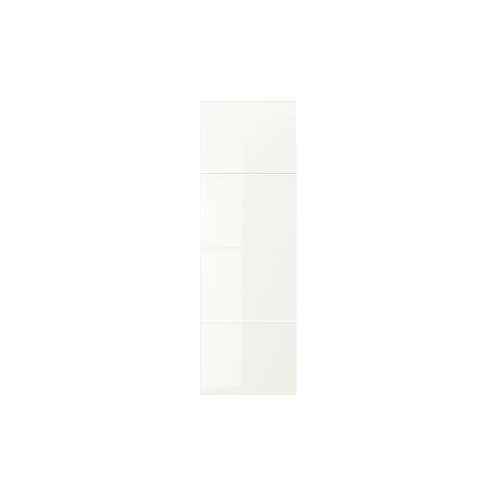 Wardrobe Sliding Door 75x236cm White Glass (Ikea FARVIK)