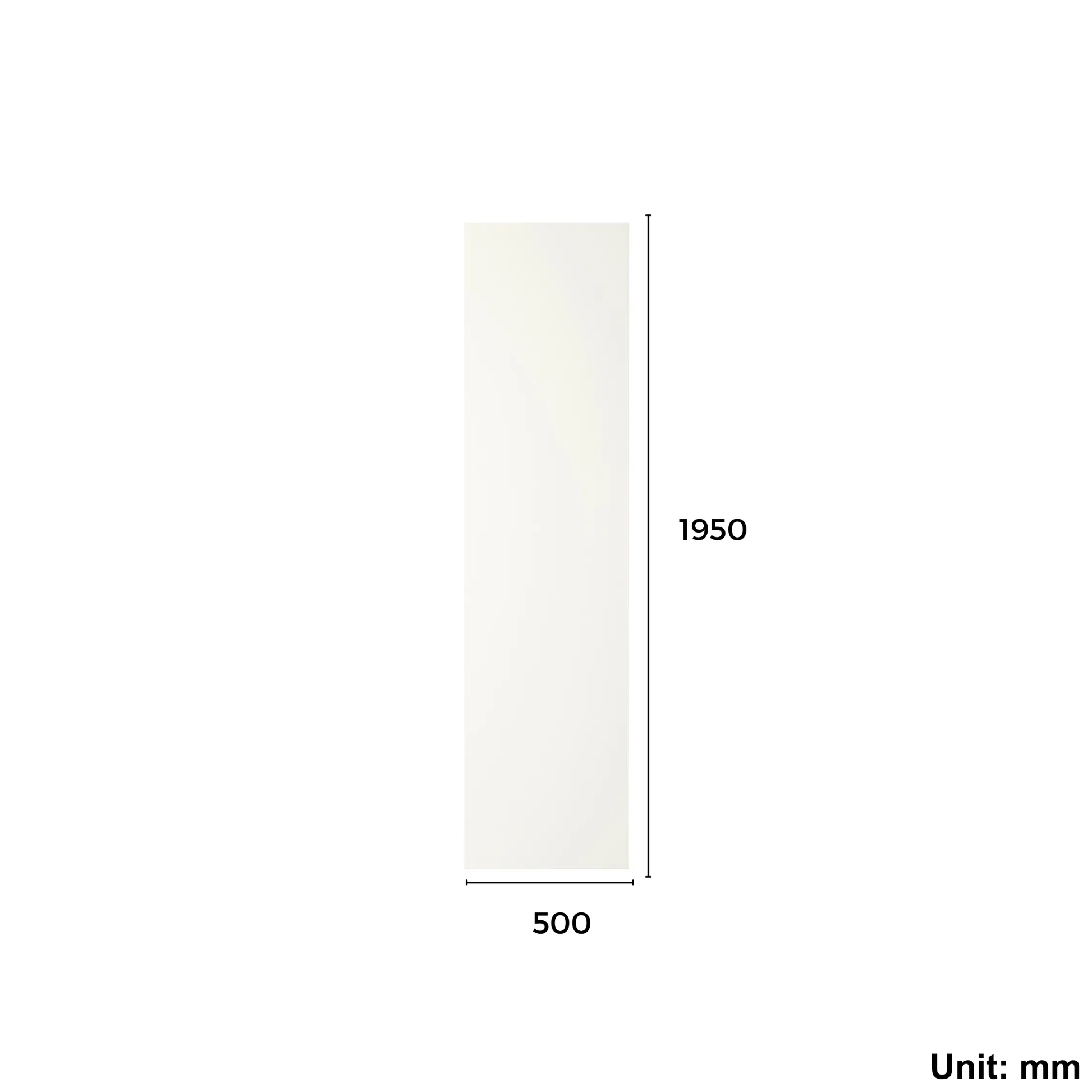 Wardrobe Door 50x195cm White (Ikea FORSAND)