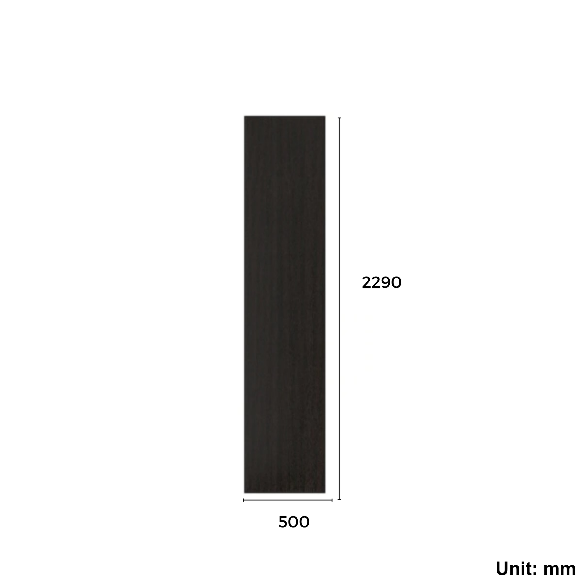 Wardrobe Door 50x229cm Black-Brown (Ikea FORSAND)