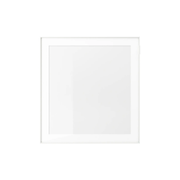 Glass Door 60x64cm White, Clear Glass (Ikea GLASSVIK)