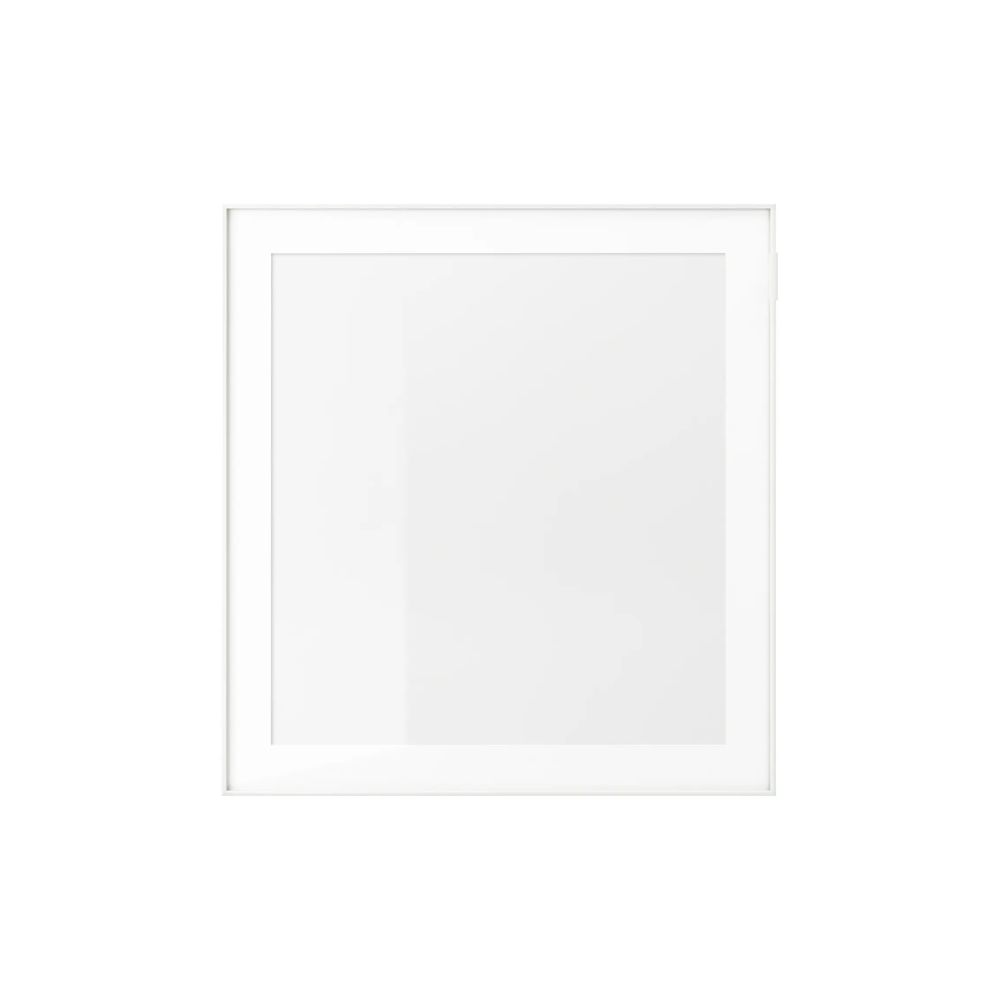 Glass Door 60x64cm White, Clear Glass (Ikea GLASSVIK)