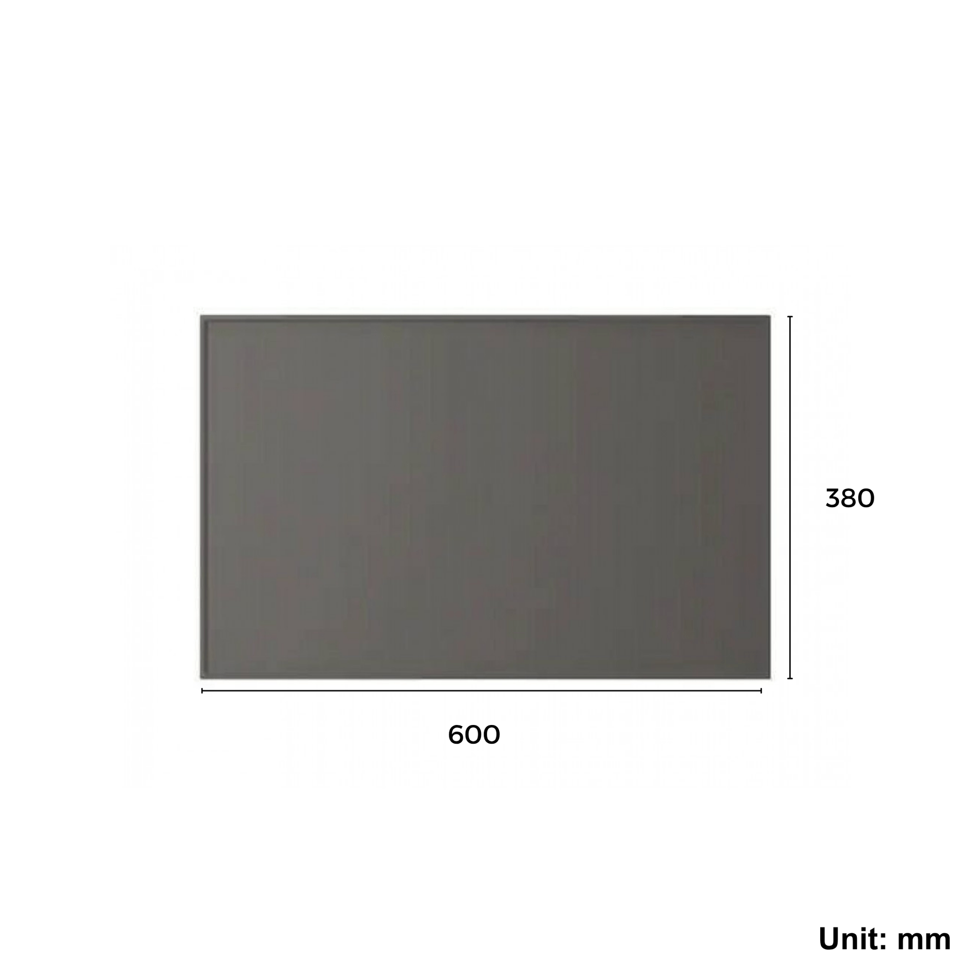 Door/Drawer Front 60x38cm Dark Grey (Ikea GRUNDSVIKEN)