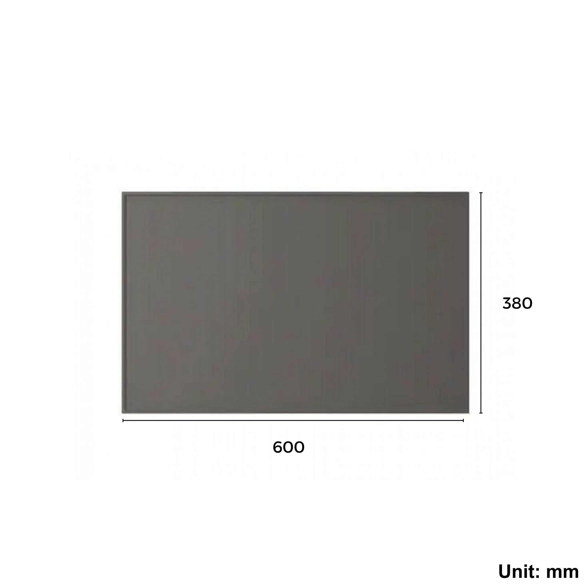 Door/Drawer Front 60x38cm Dark Grey (Ikea GRUNDSVIKEN)
