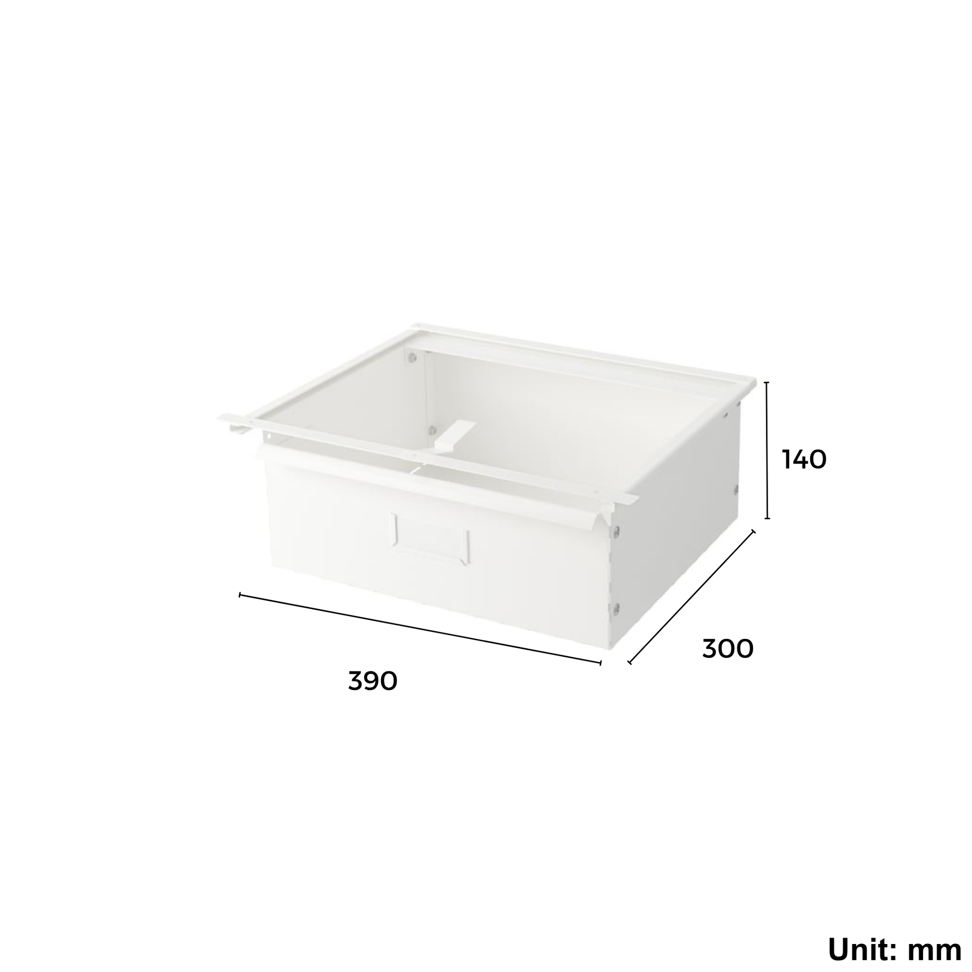 Drawer 39x30x14cm White (Ikea IVAR)