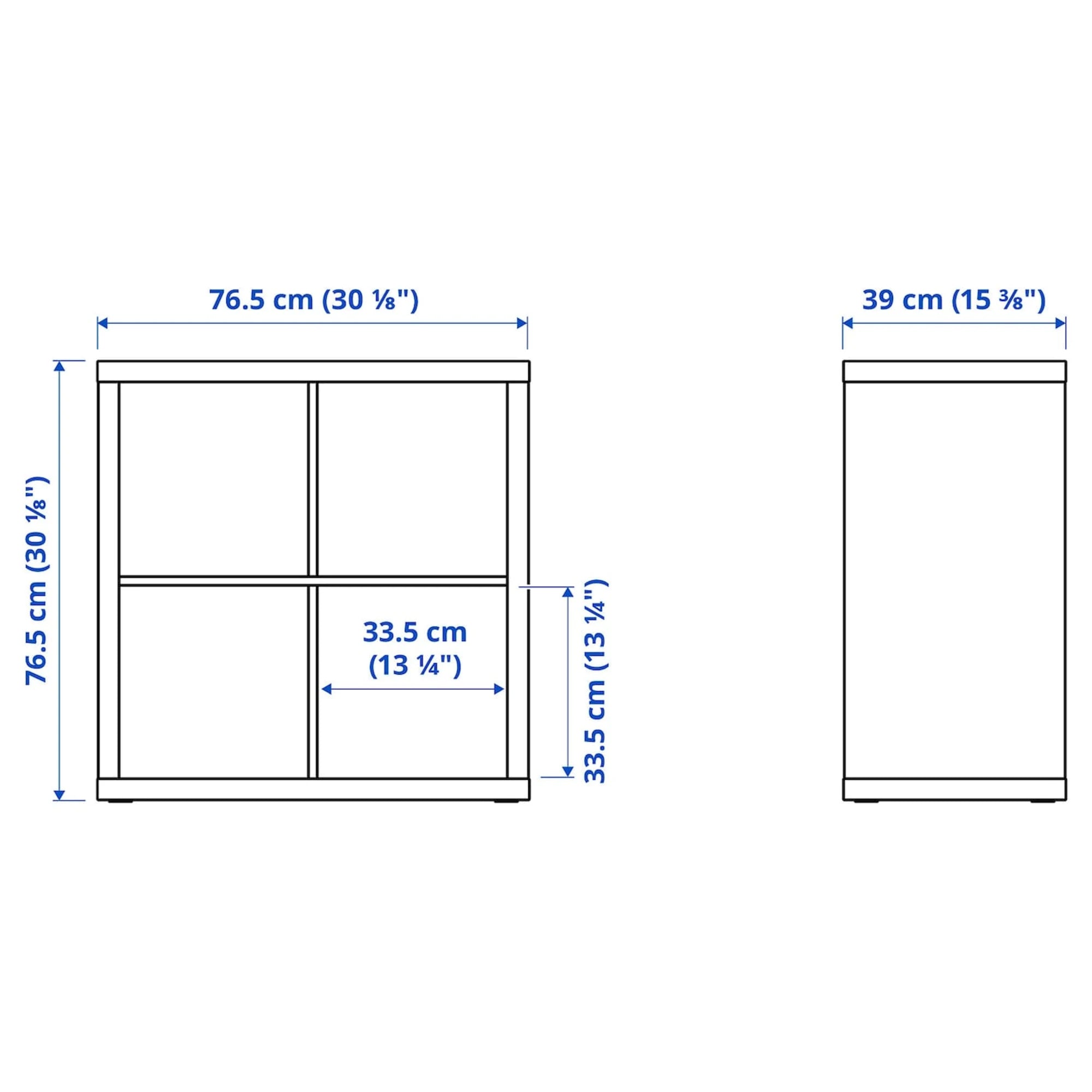 IKEA KALLAX Shelving Unit 77x77cm White