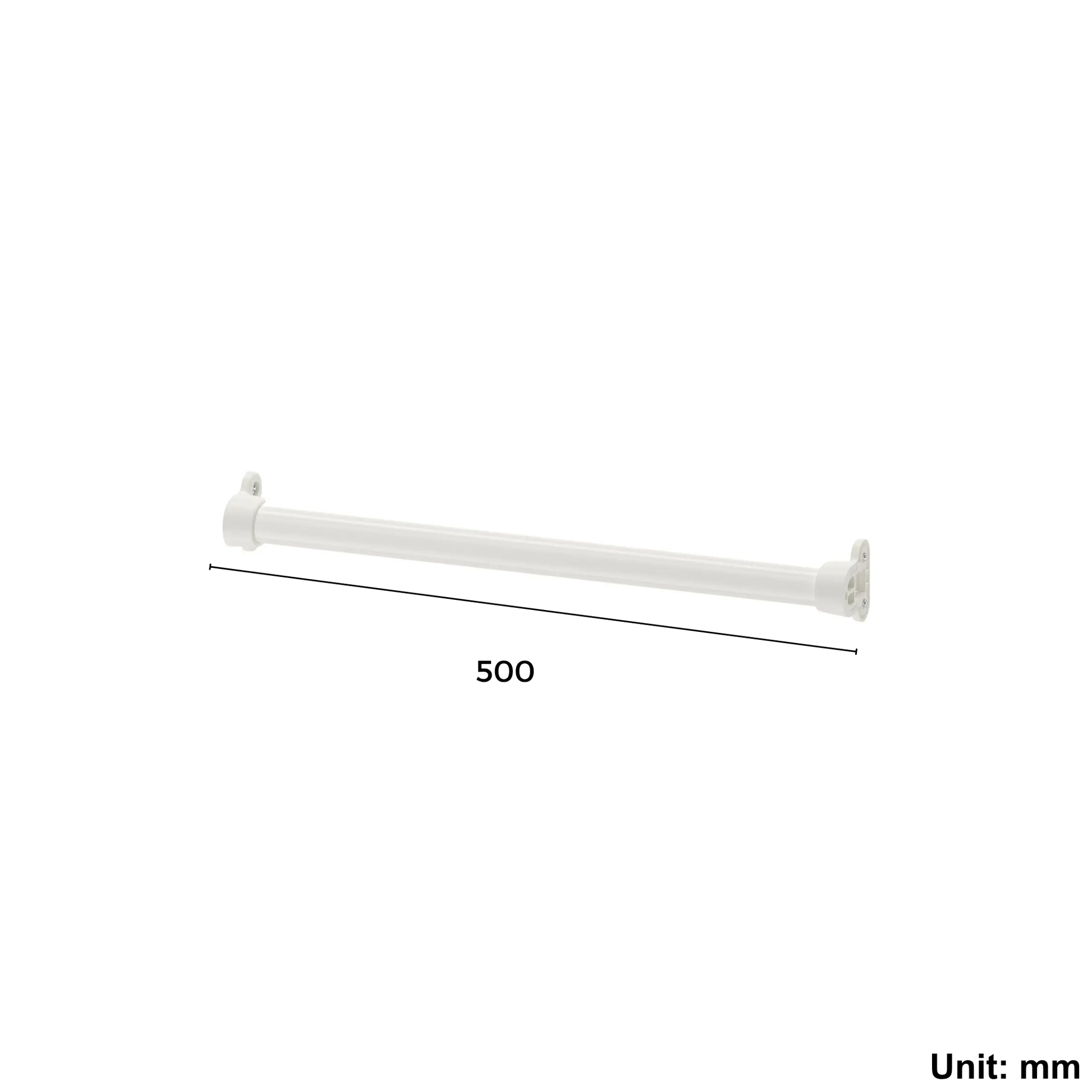 Wardrobe Clothes Rail 46cm White (Ikea KOMPLEMENT)