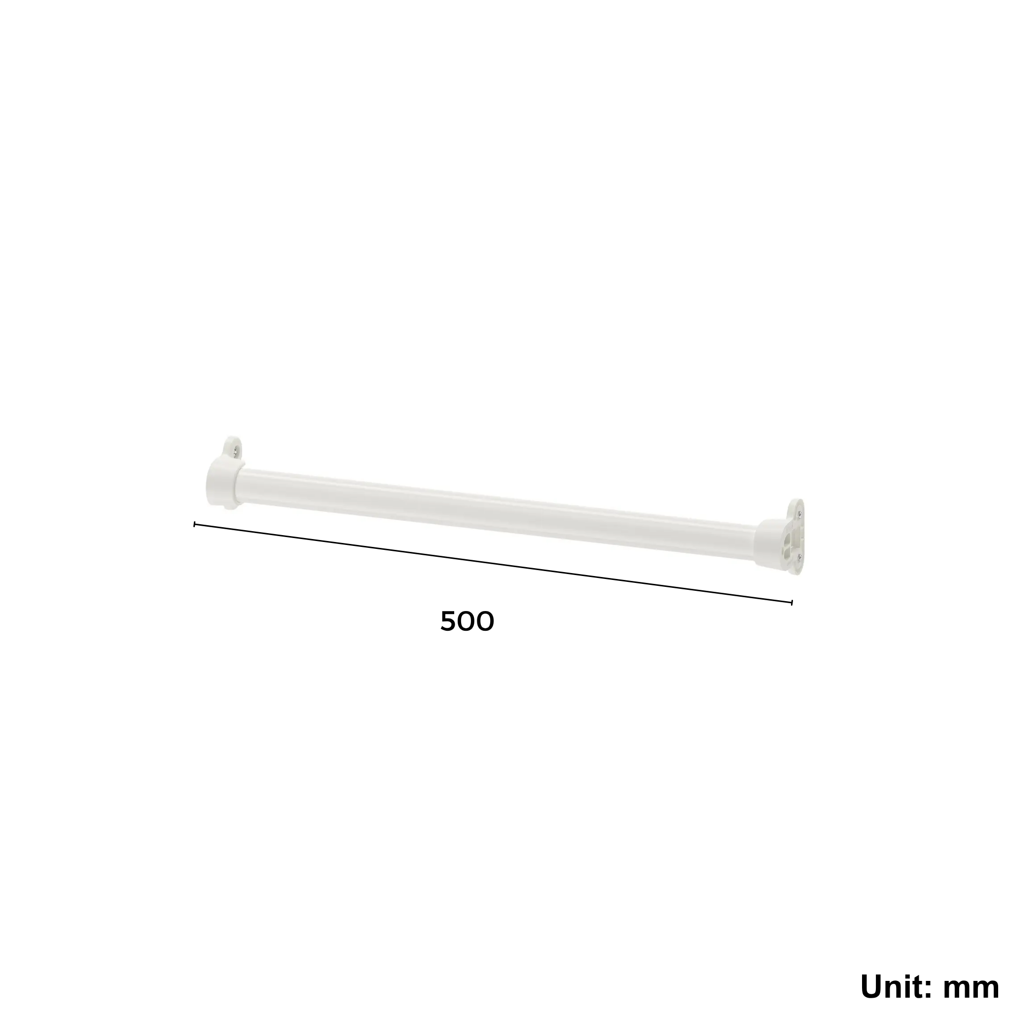 Wardrobe Clothes Rail 46cm White (Ikea KOMPLEMENT)