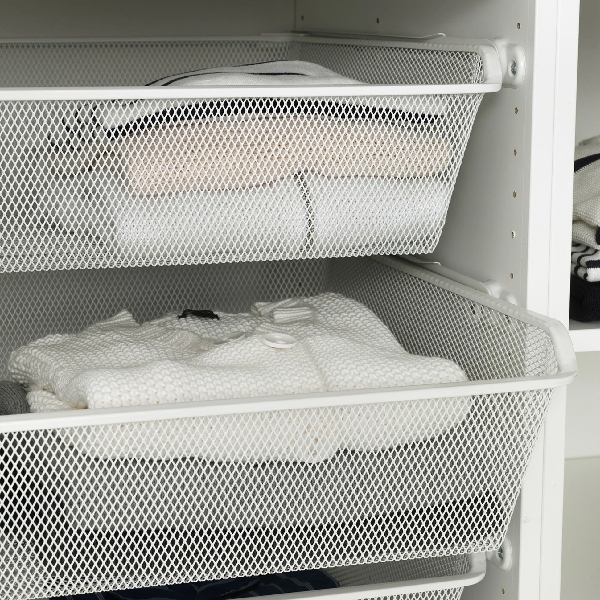 IKEA KOMPLEMENT Mesh basket 75x58cm White