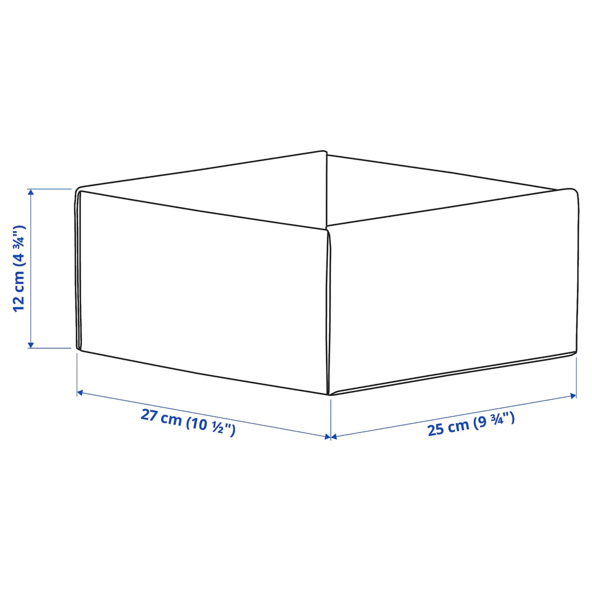 IKEA KOMPLEMENT Box 25x27x12CM LIGHT GREY