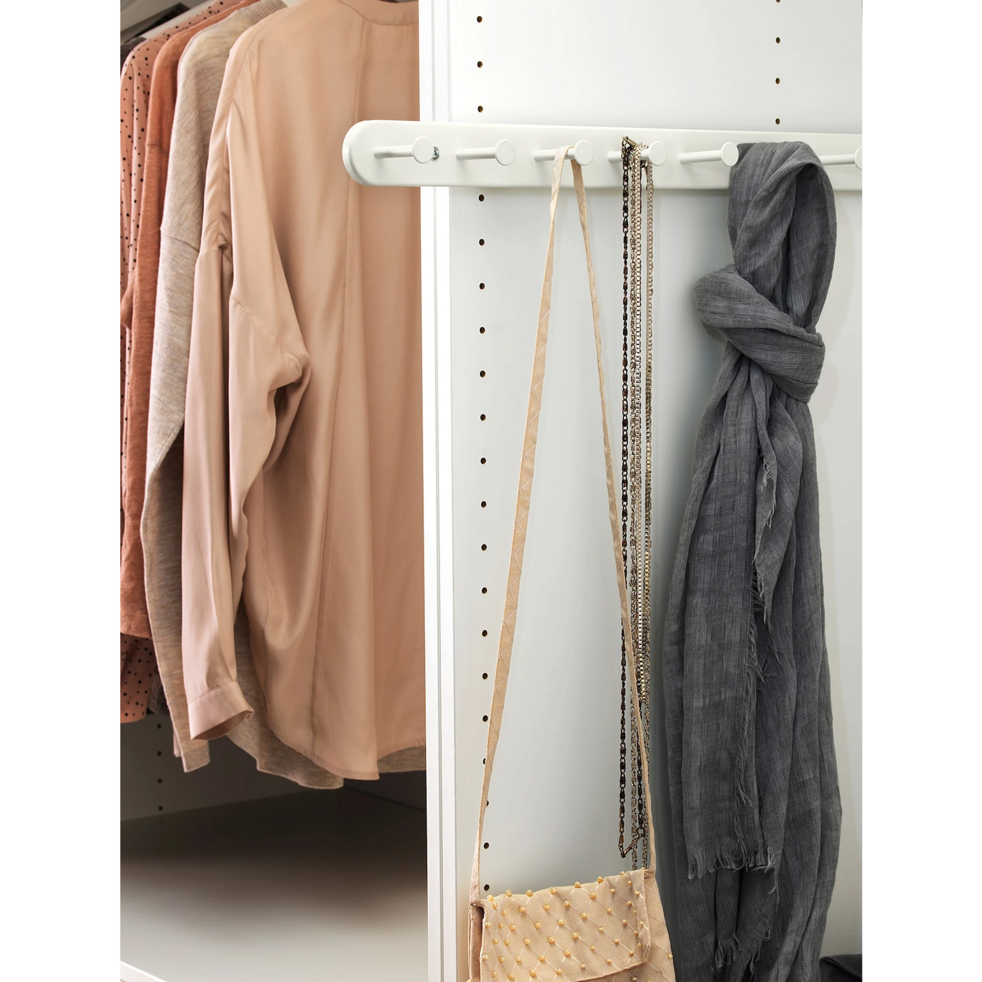 IKEA KOMPLEMENT Pull-out multi-use hanger 58cm White