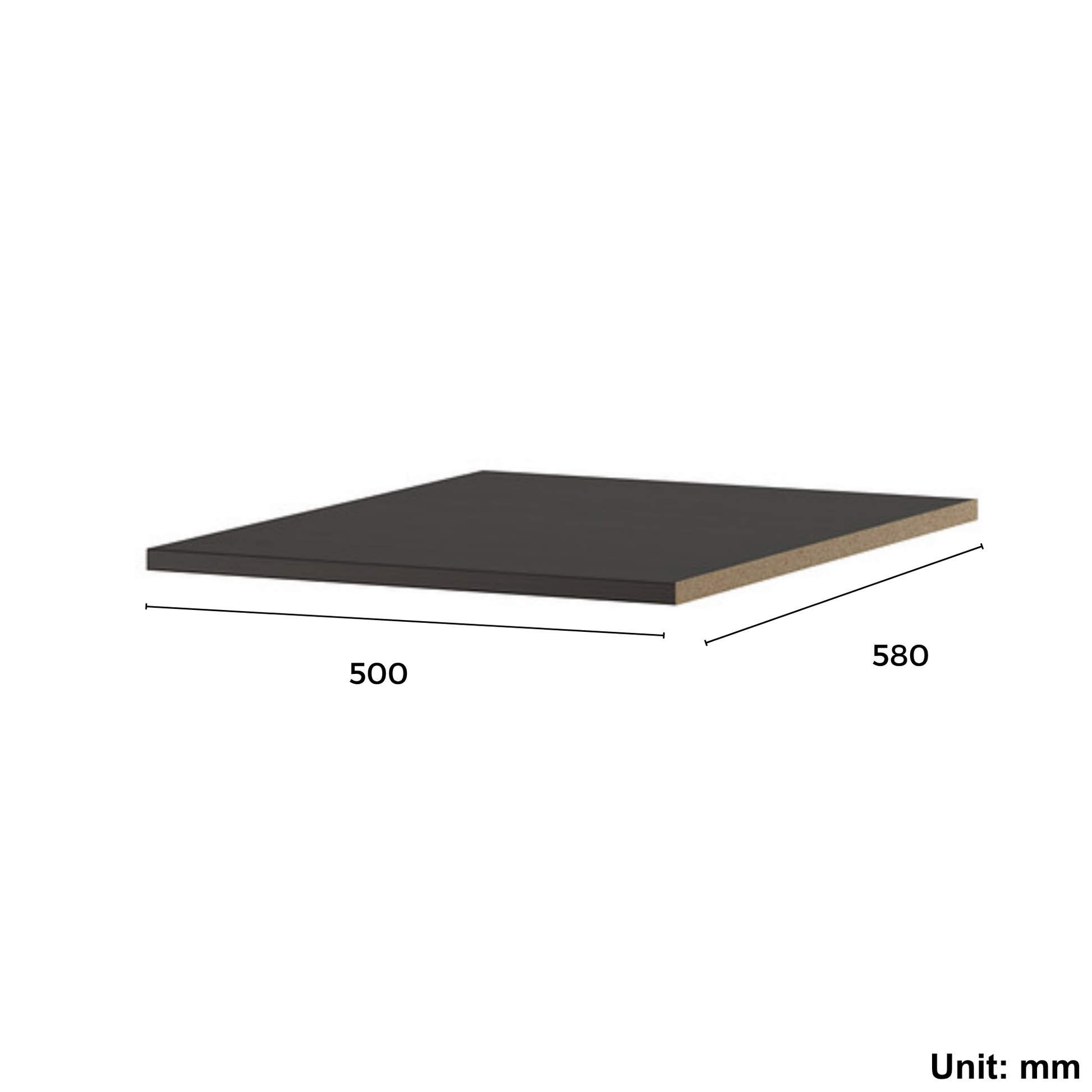 Wardrobe Shelf 50x58cm Black-Brown (Ikea KOMPLEMENT)