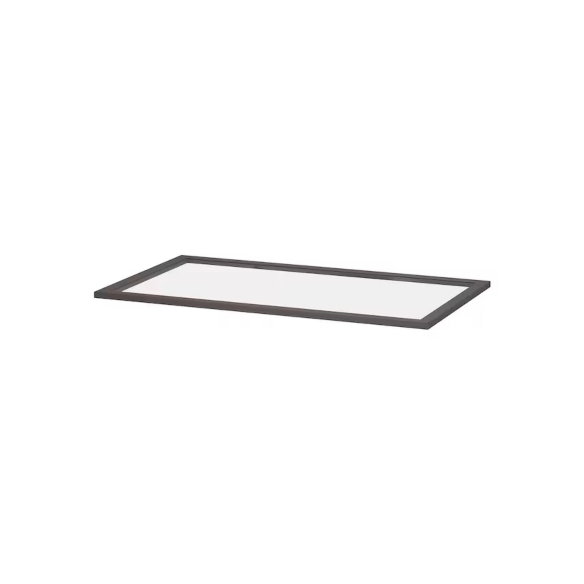 Wardrobe Glass Shelf, 100x58cm Black-Brown (Ikea KOMPLEMENT)