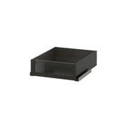 Wardrobe Drawer With Glass Front 50x58cm Black-Brown (Ikea KOMPLEMENT)