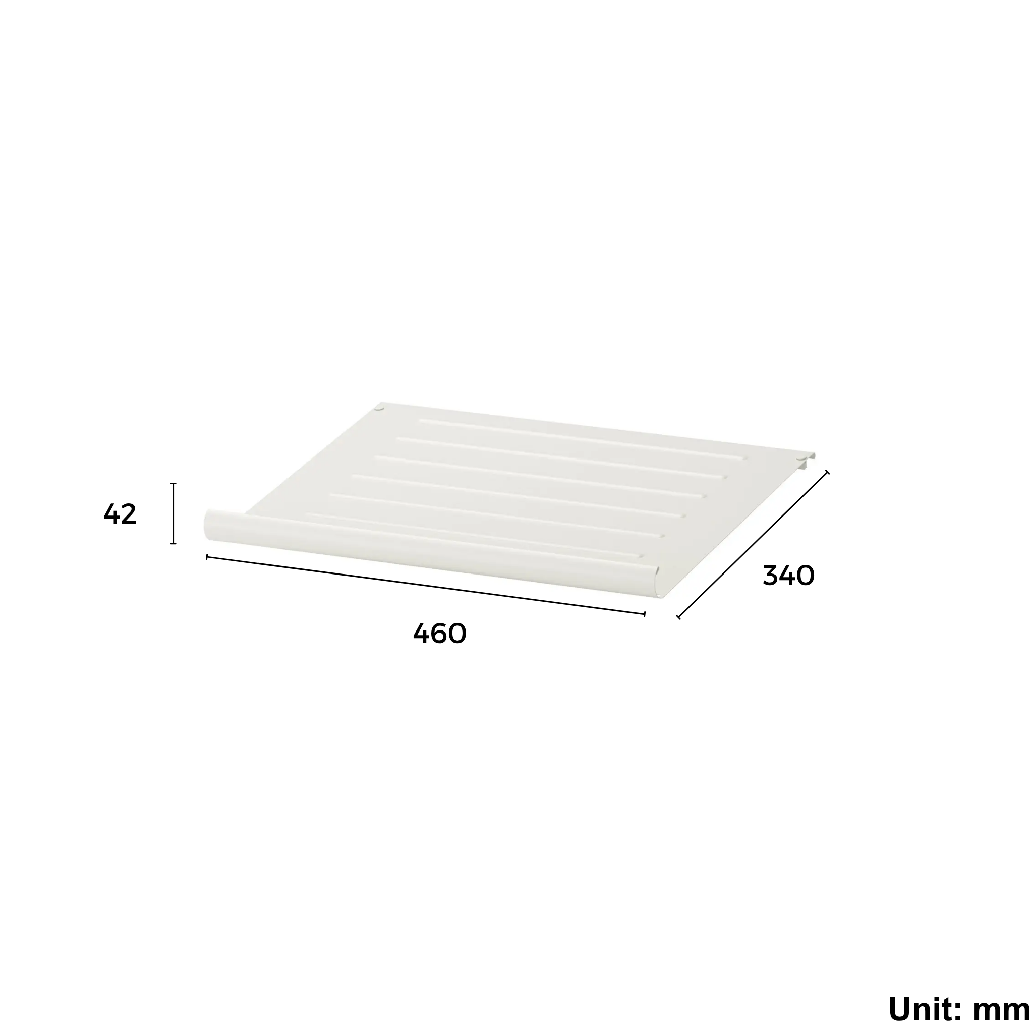 Wardrobe Shoe Shelf 50x35cm White (Ikea KOMPLEMENT)
