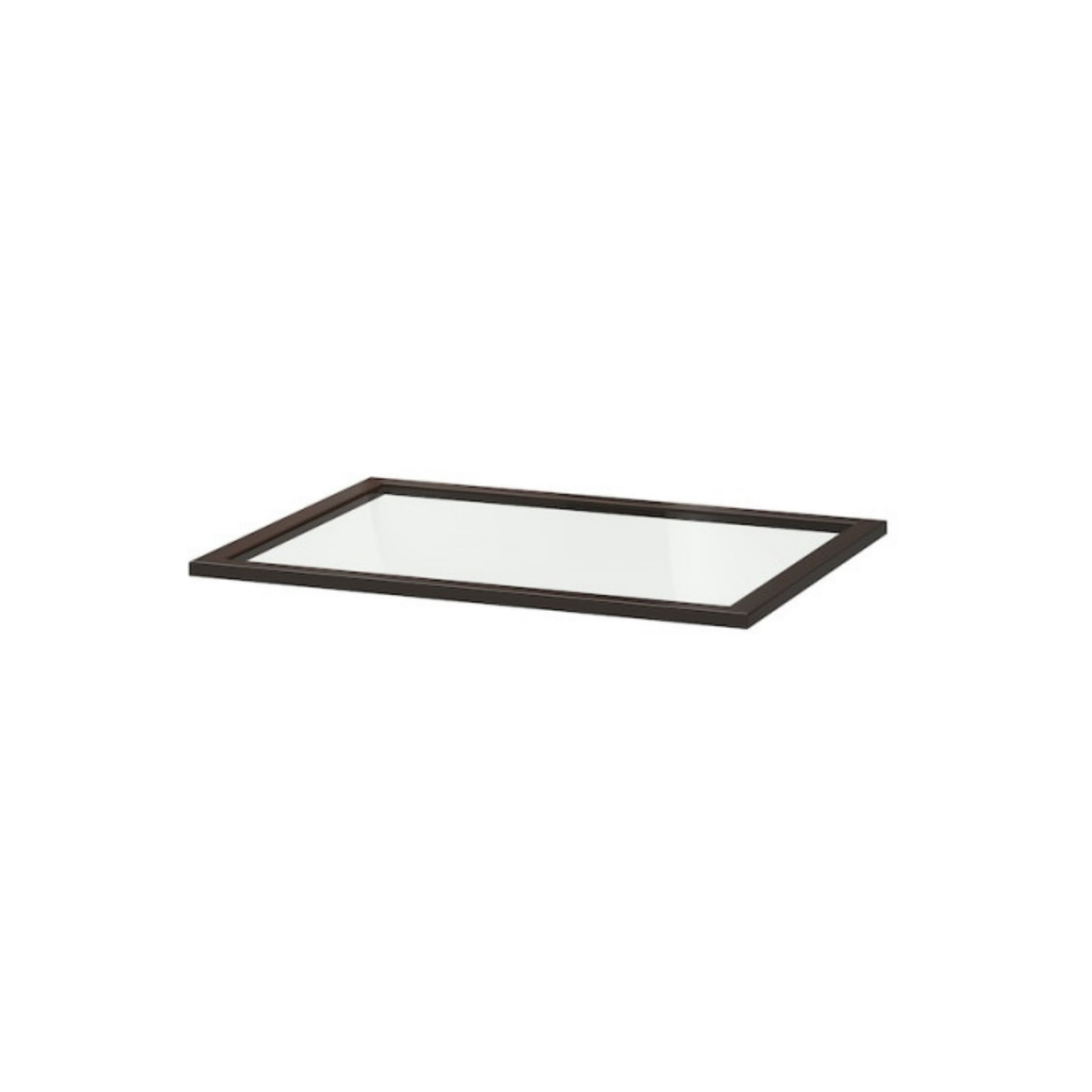 Wardrobe Glass Shelf Black-Brown 75x58 cm (Ikea KOMPLEMENT)