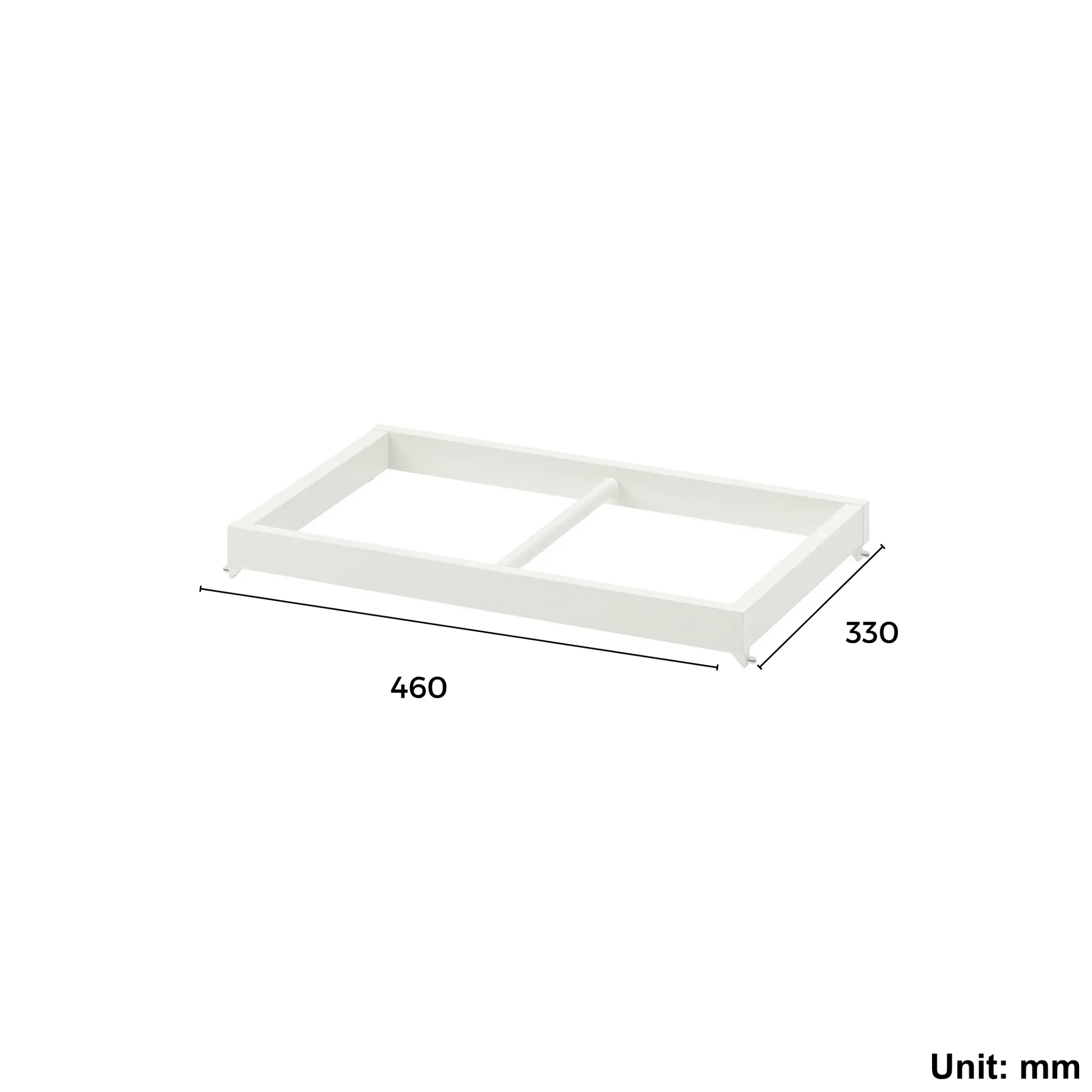 Wardrobe Clothes Rail White 46x33 cm (Ikea KOMPLEMENT)