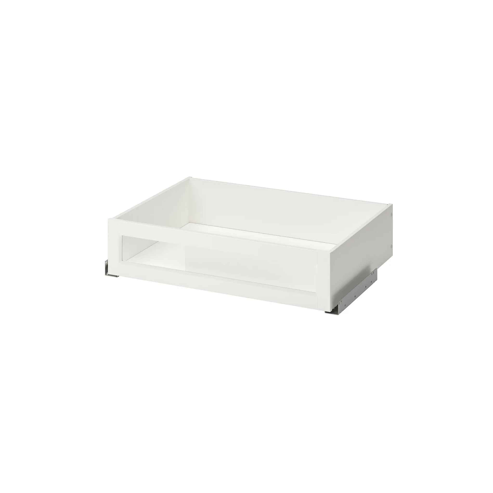 Wardrobe Drawer With Framed Glass Front White 75x58 cm (Ikea KOMPLEMENT)