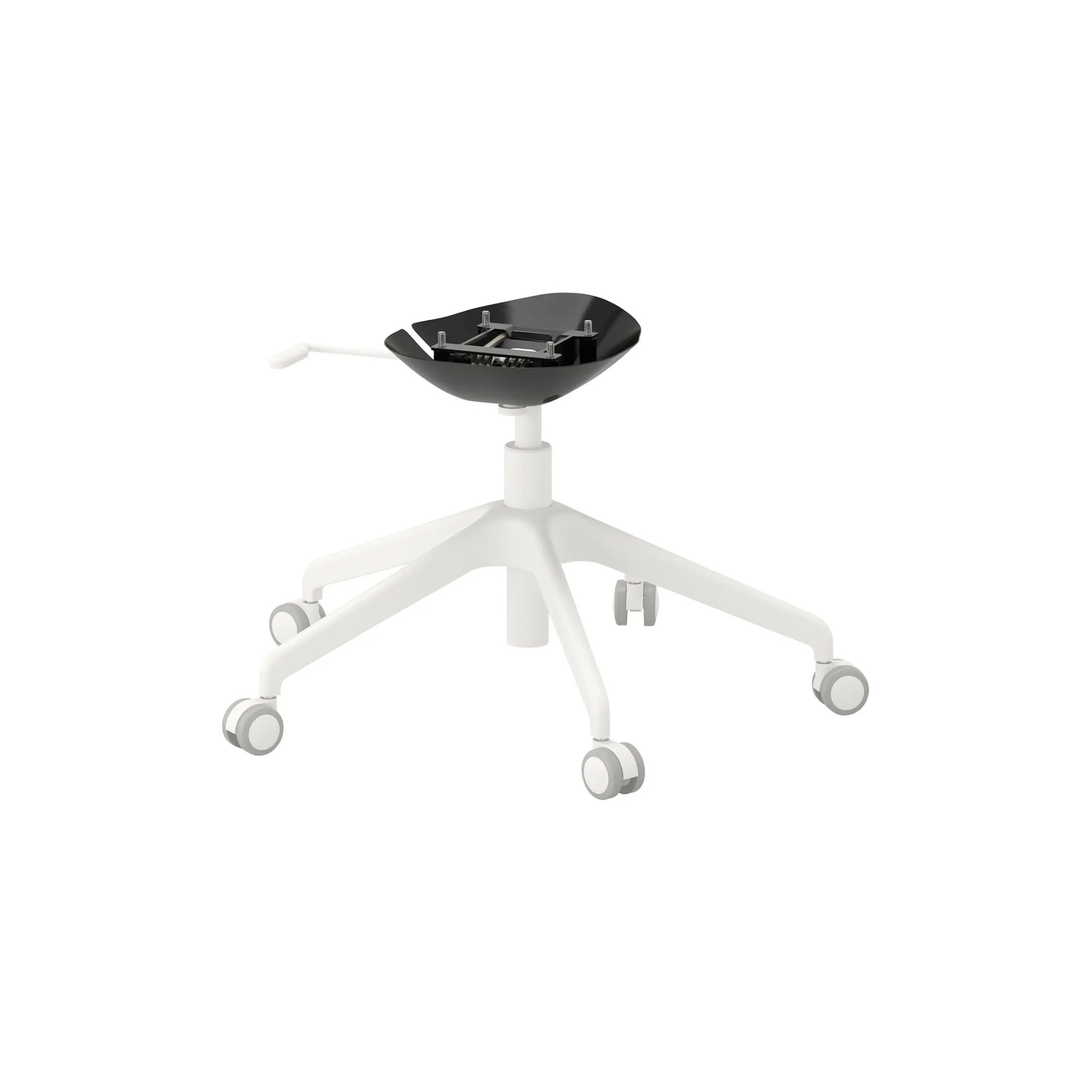 Longfels N Star Base, 5 Legs And Casters White Ap (Ikea LANGFJALL)