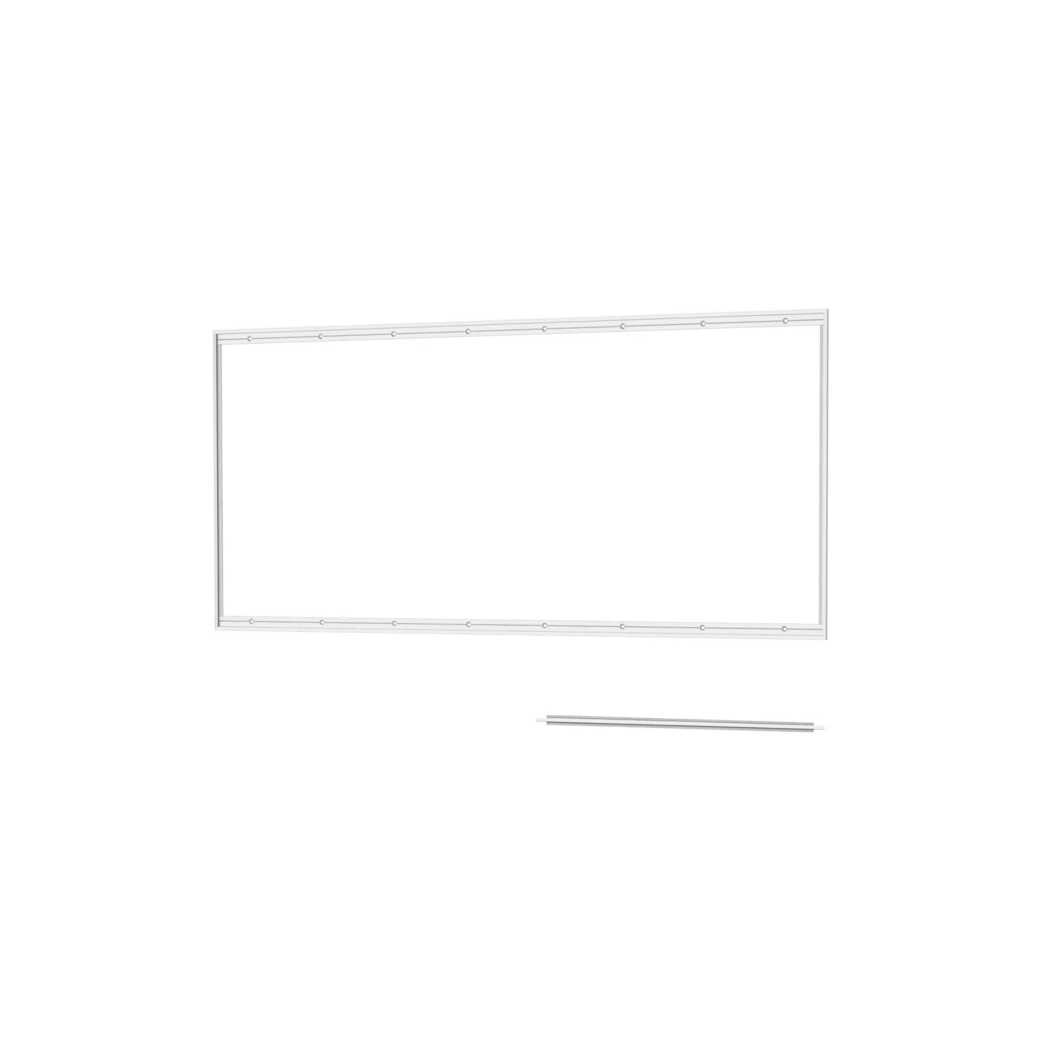 Rail For Wall Panel 120cm Aluminium (Ikea LYSEKIL)
