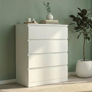 IKEA MALM Chest of 4 Drawers 80x100cm White