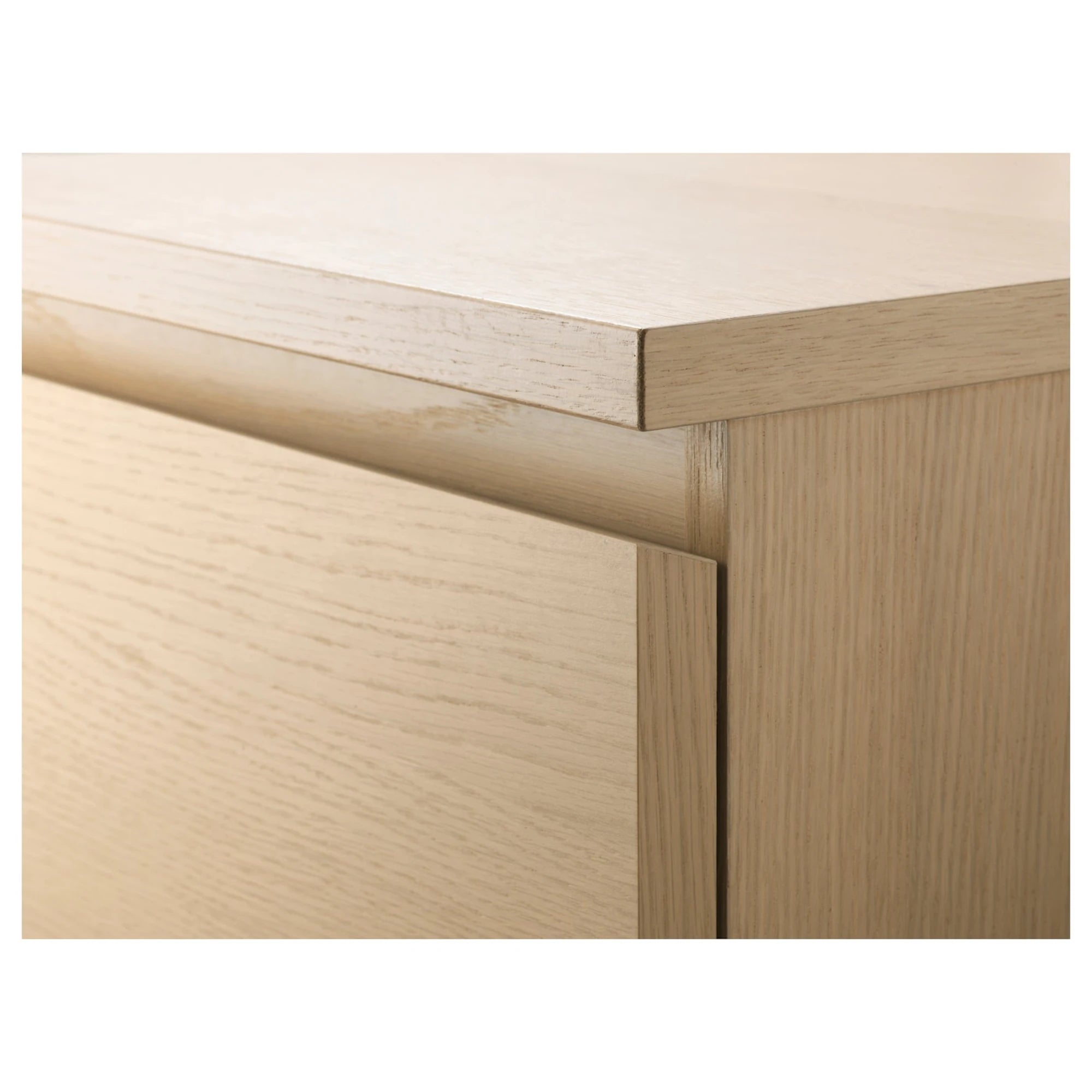 IKEA MALM Chest of 6 Drawers 80x123cm White stained oak veneer