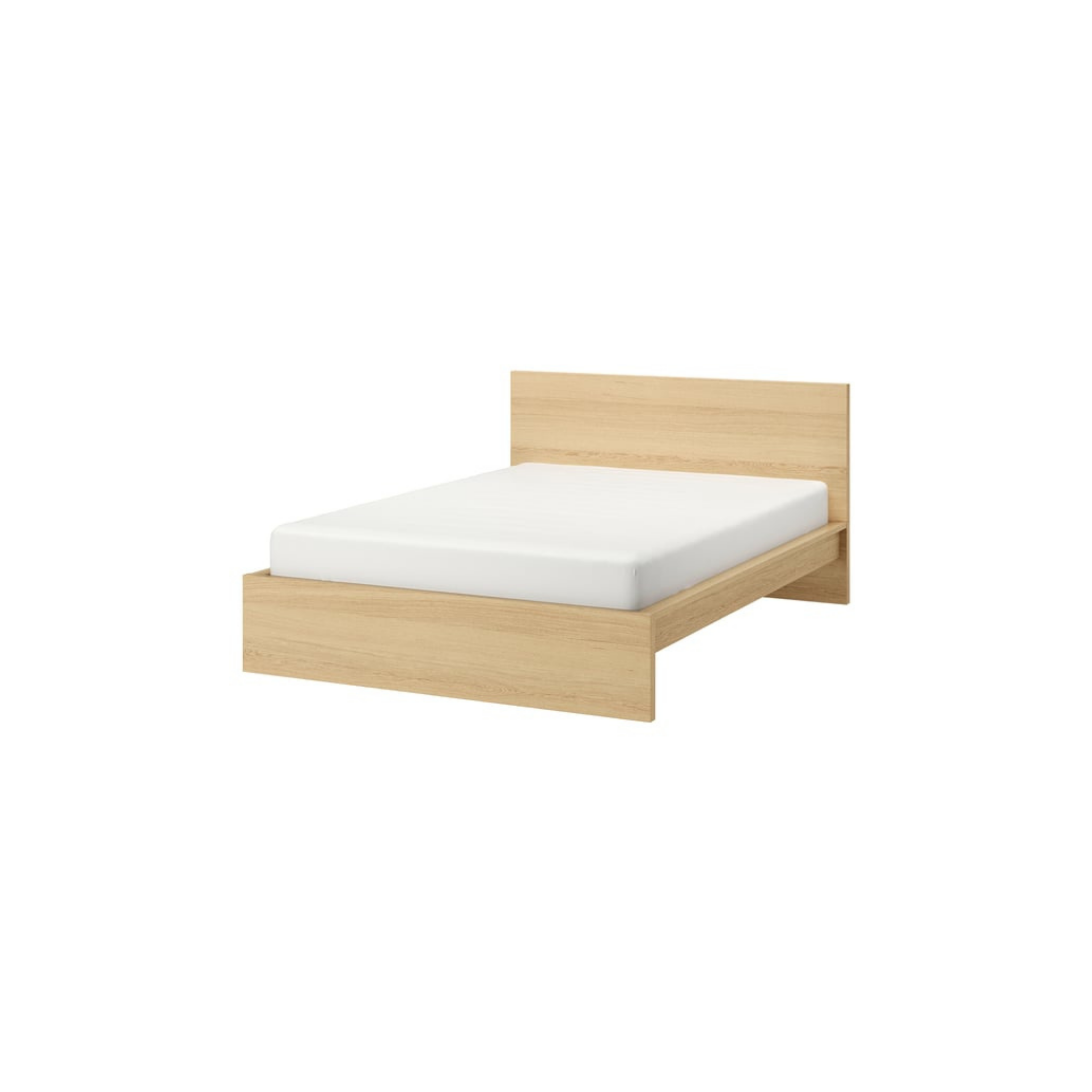 Super King Bed Frame, Natural Wood (Ikea MALM)