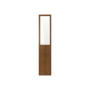 Bookcase Panel/Glass Door, 40x192cm, Dark Wood (Ikea OXBERG)