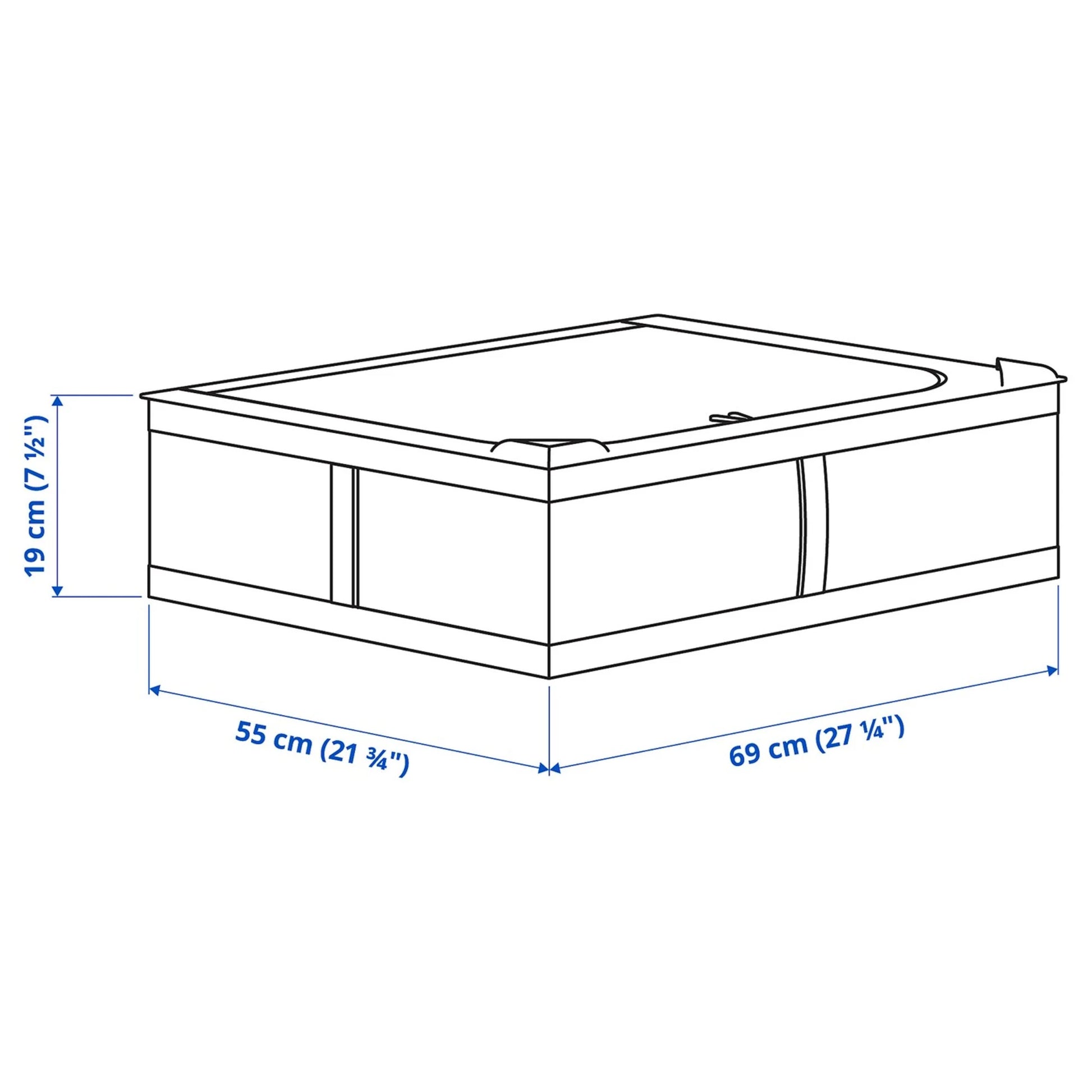 IKEA SKUBB Storage case 69x55x19CM WHITE