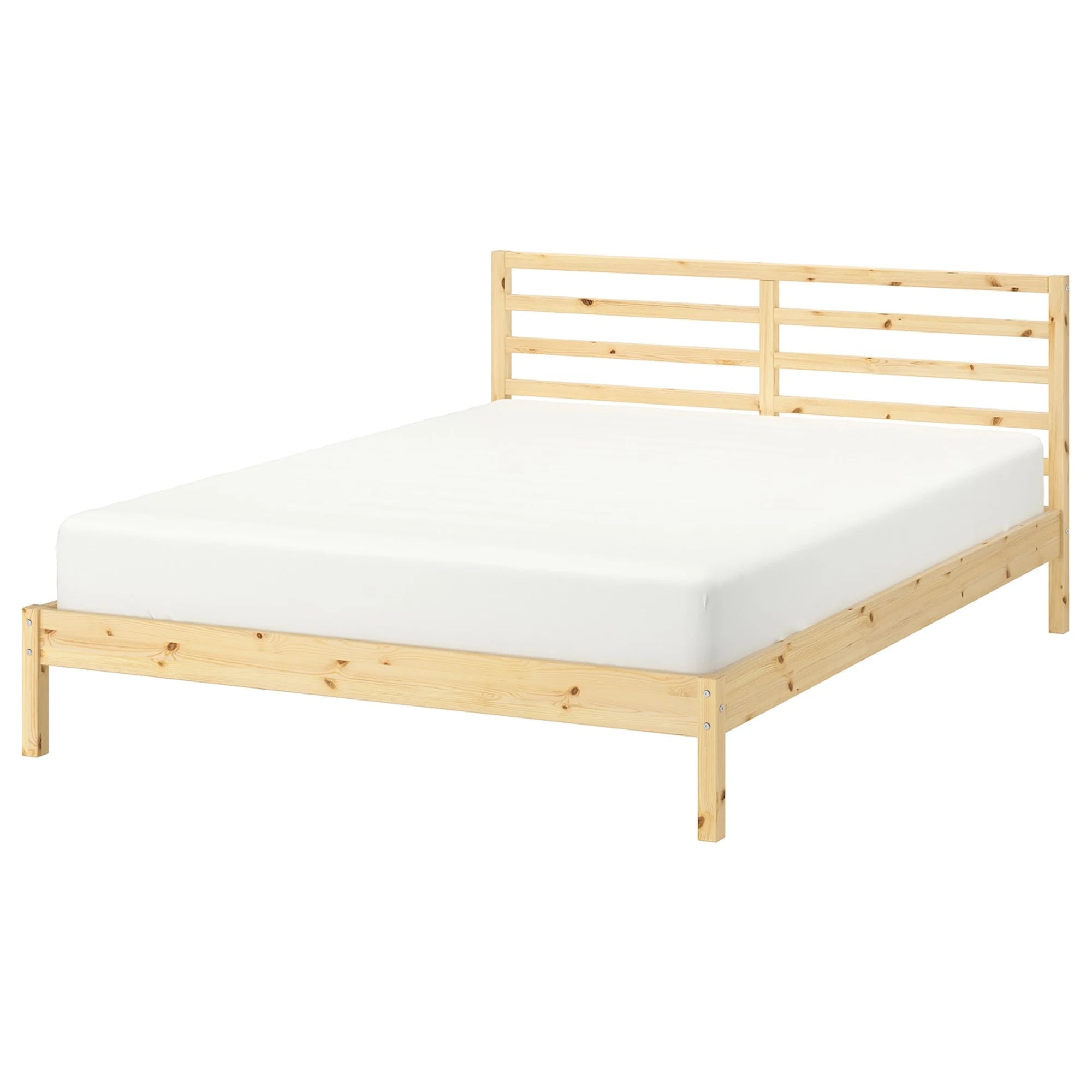 IKEA TARVA Small Queen Bed Frame, Pine & Luroy