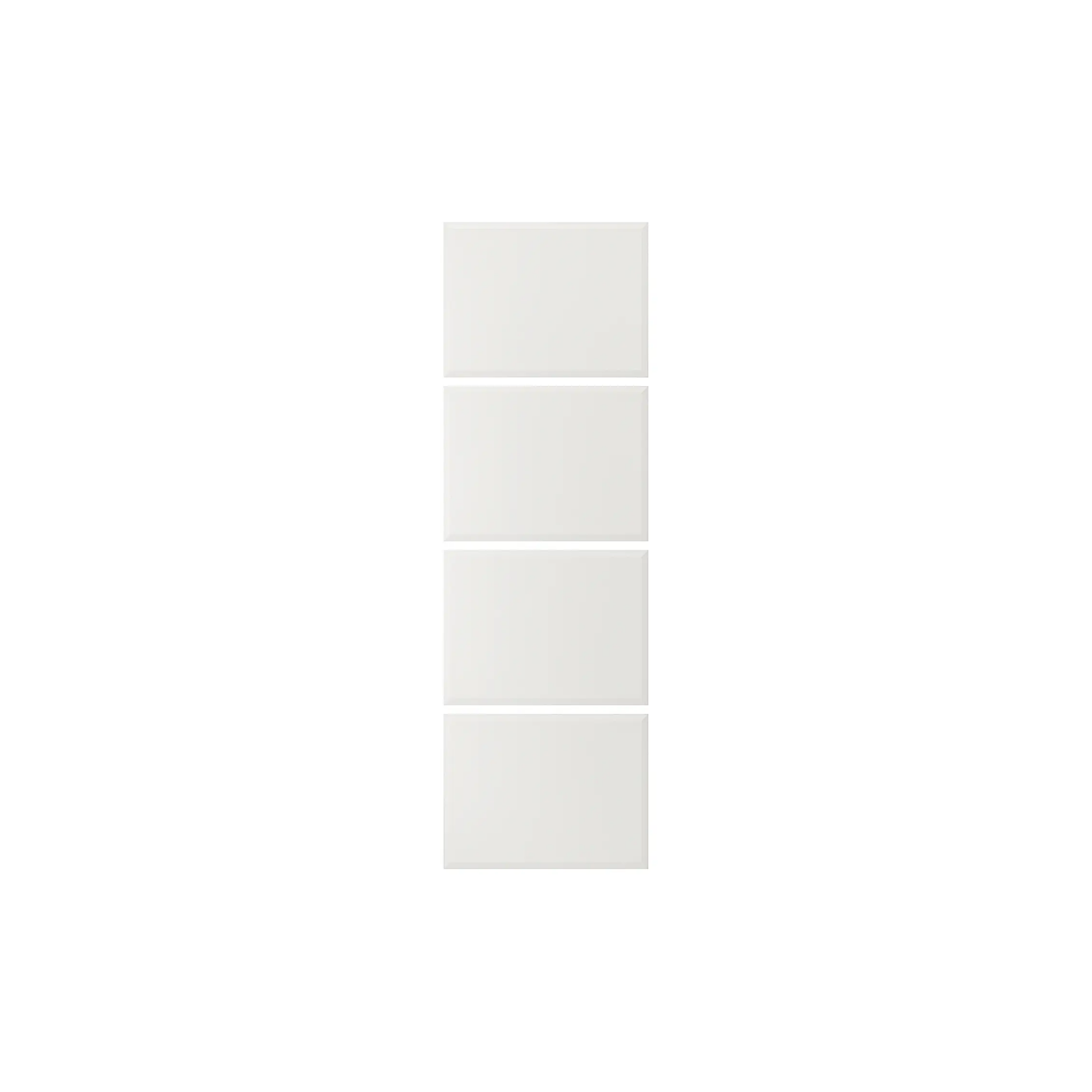 Wardrobe 4 Sliding Door Panels 75x236cm White (Ikea TJORHOM)