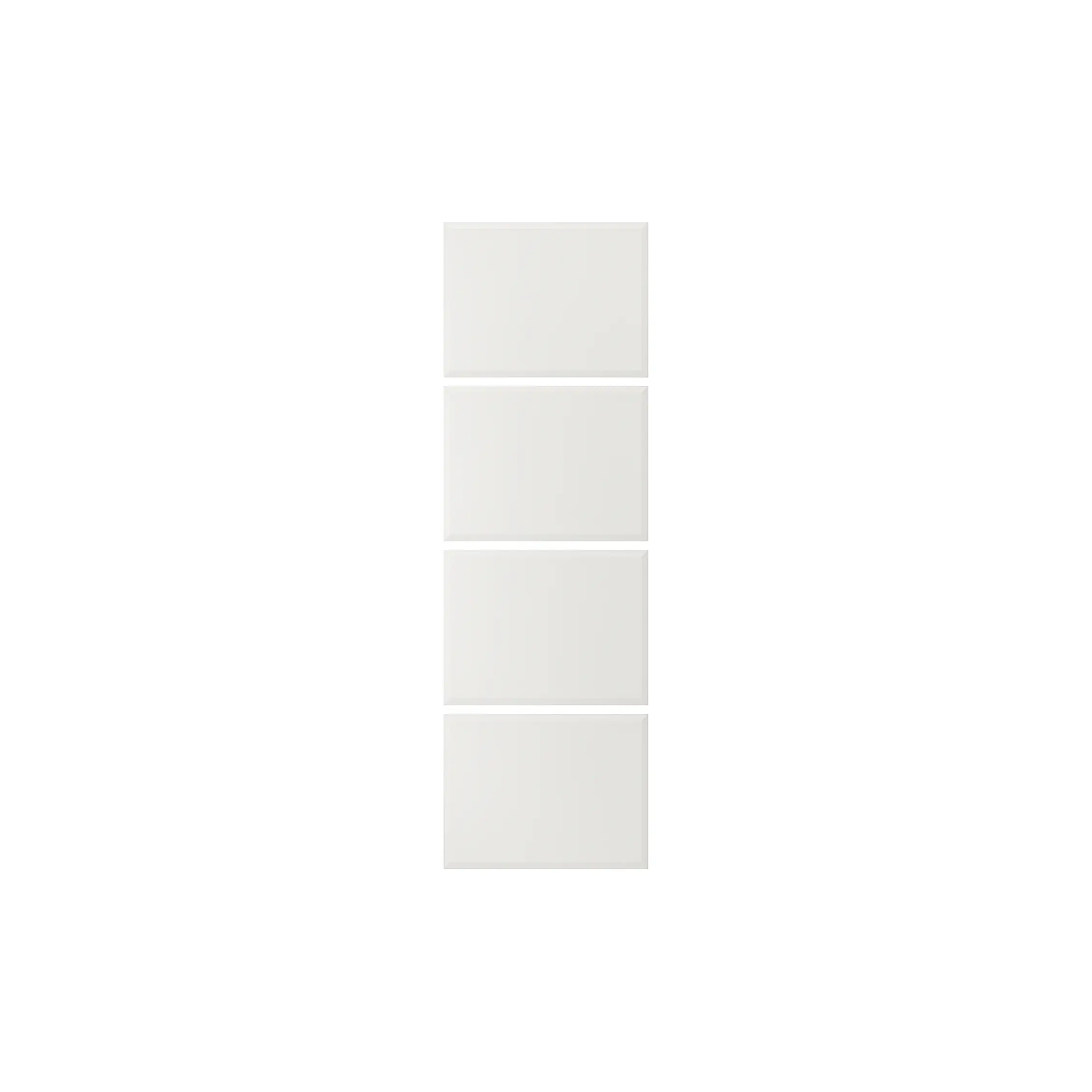Wardrobe 4 Sliding Door Panels 75x236cm White (Ikea TJORHOM)