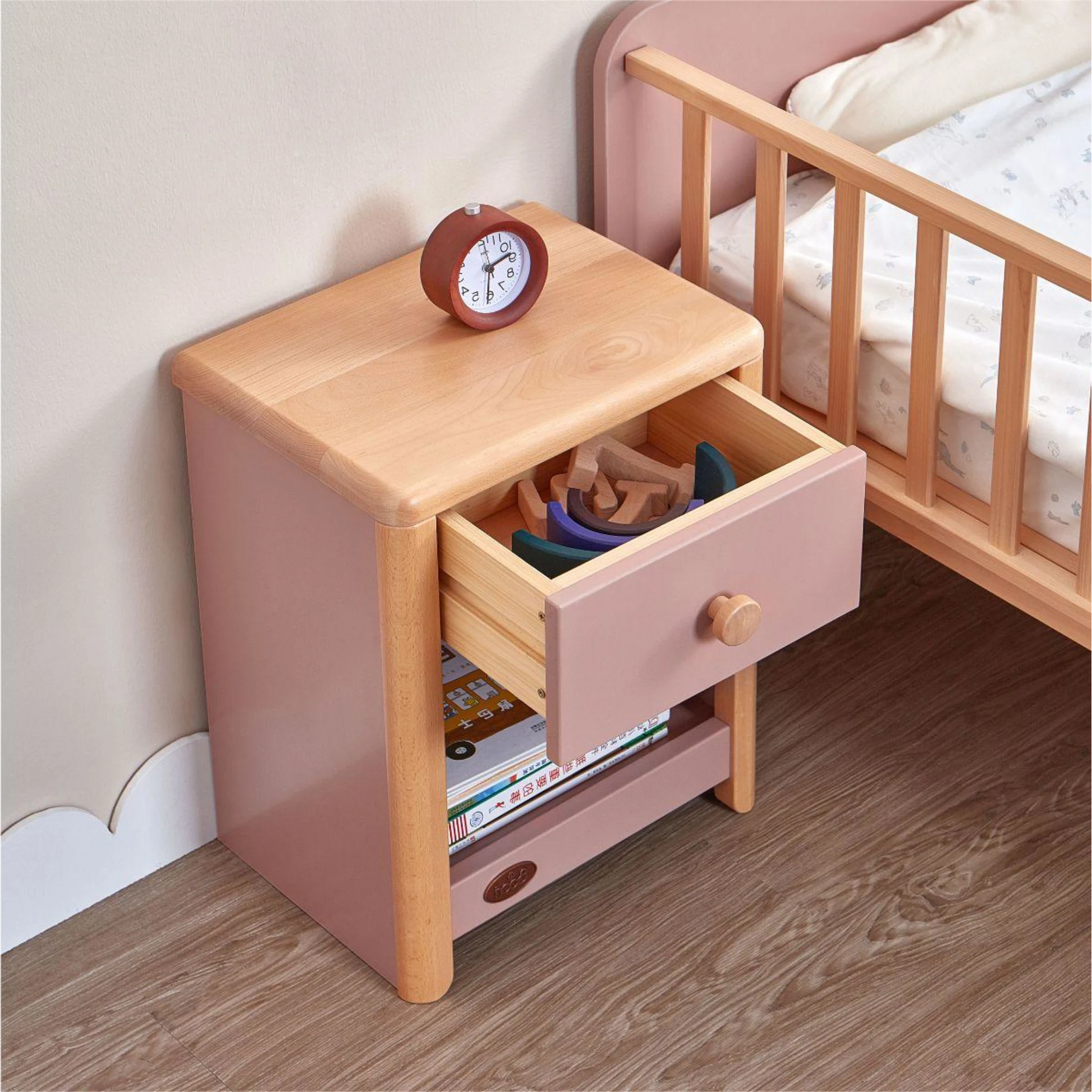 Boori Avalon Kids Bedside Table, Cherry