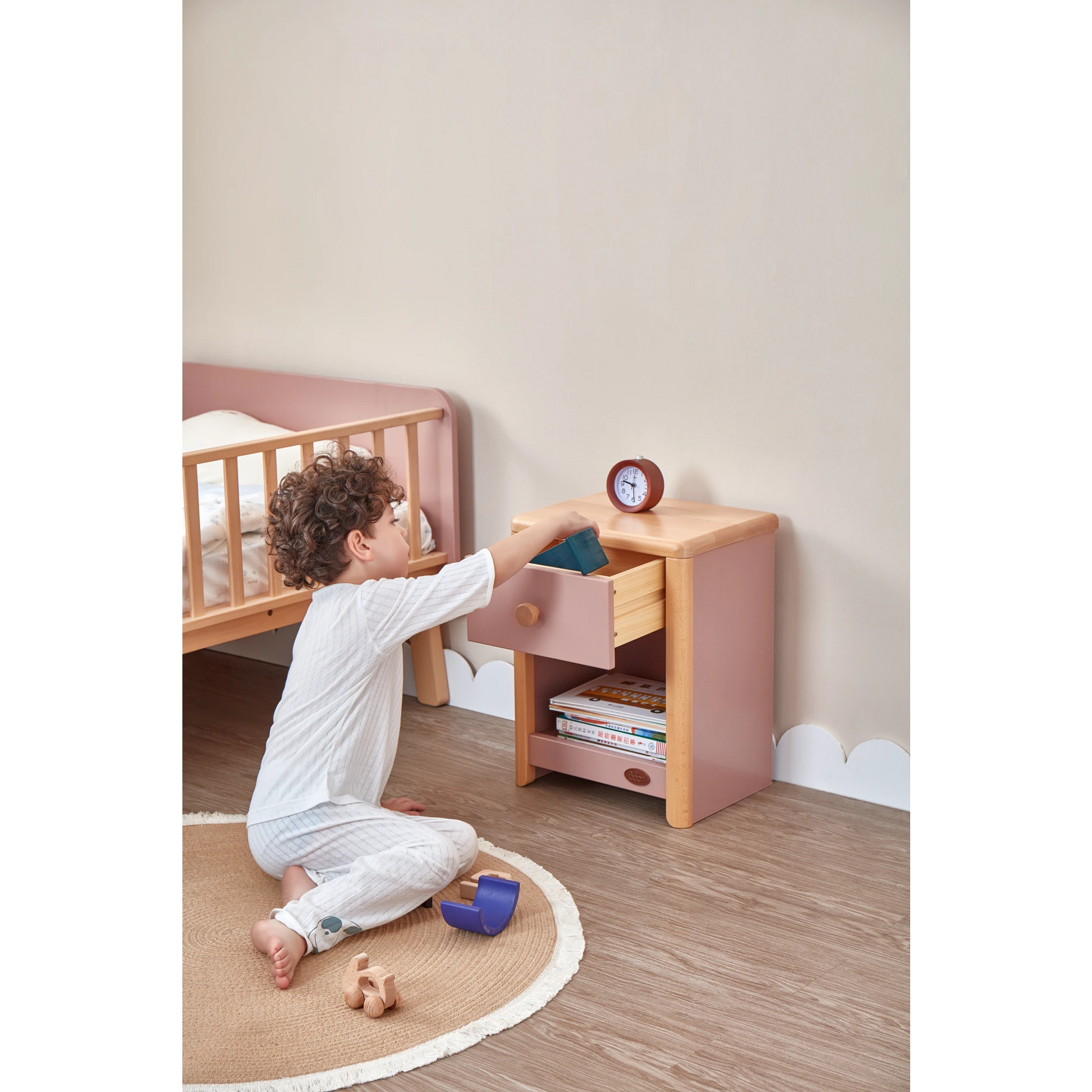 Boori Avalon Kids Bedside Table, Cherry