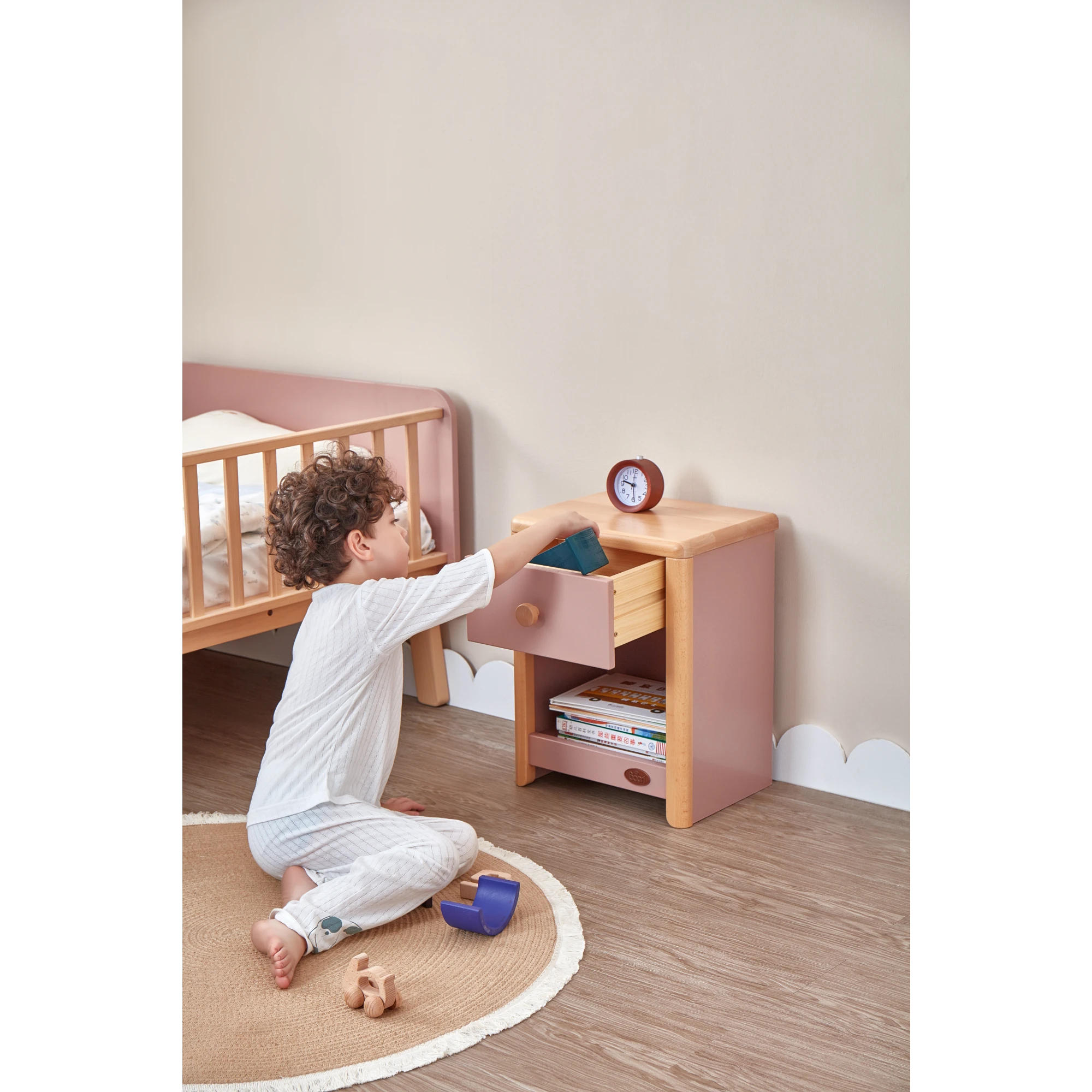 Boori Avalon Kids Bedside Table, Cherry