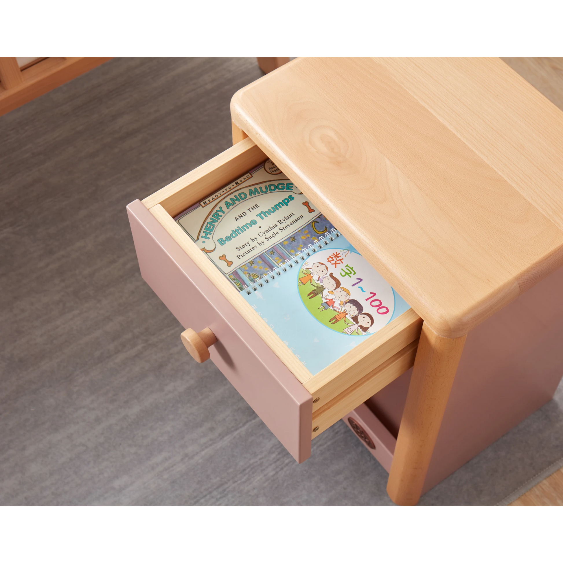 Boori Avalon Kids Bedside Table, Cherry
