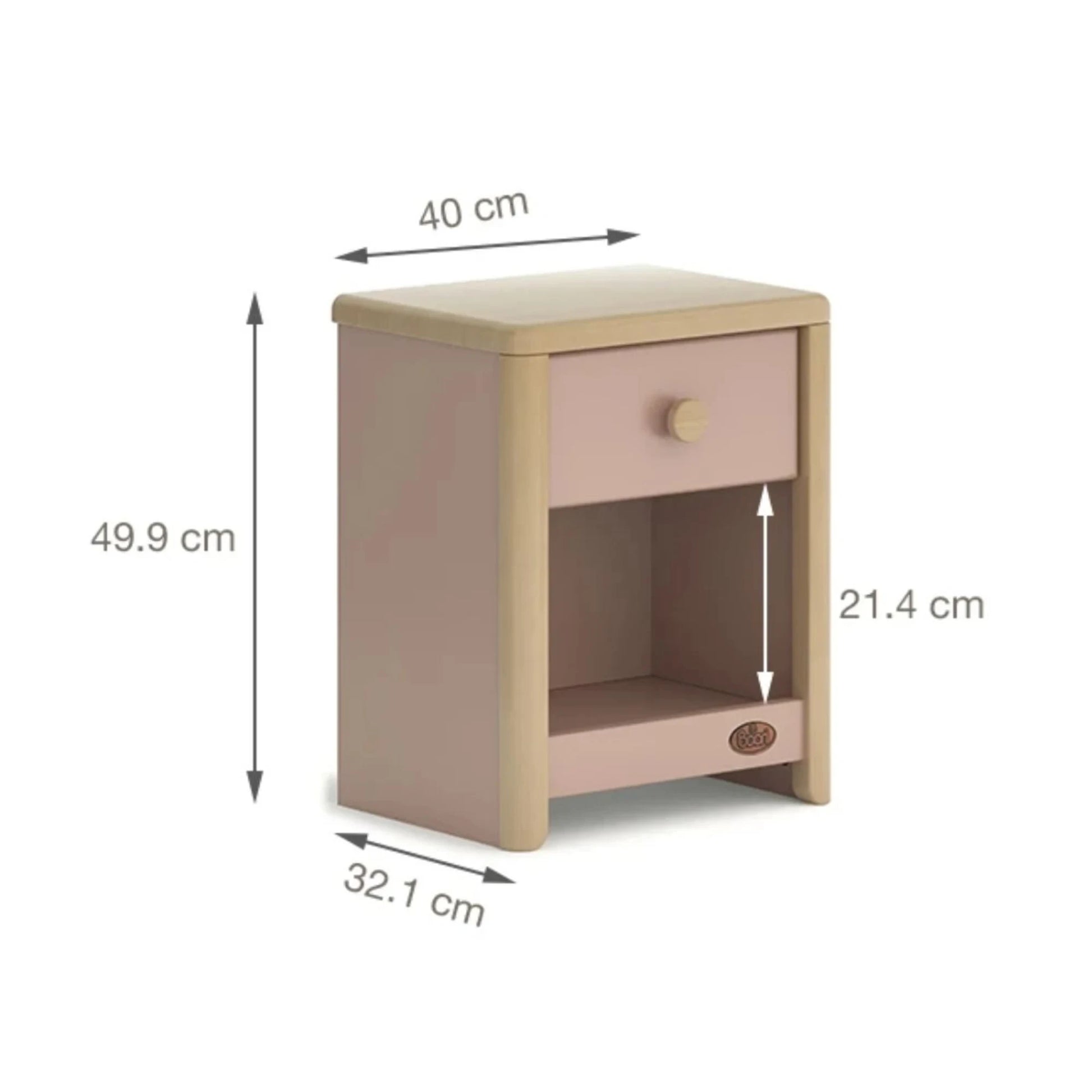 Boori Avalon Kids Bedside Table, Cherry